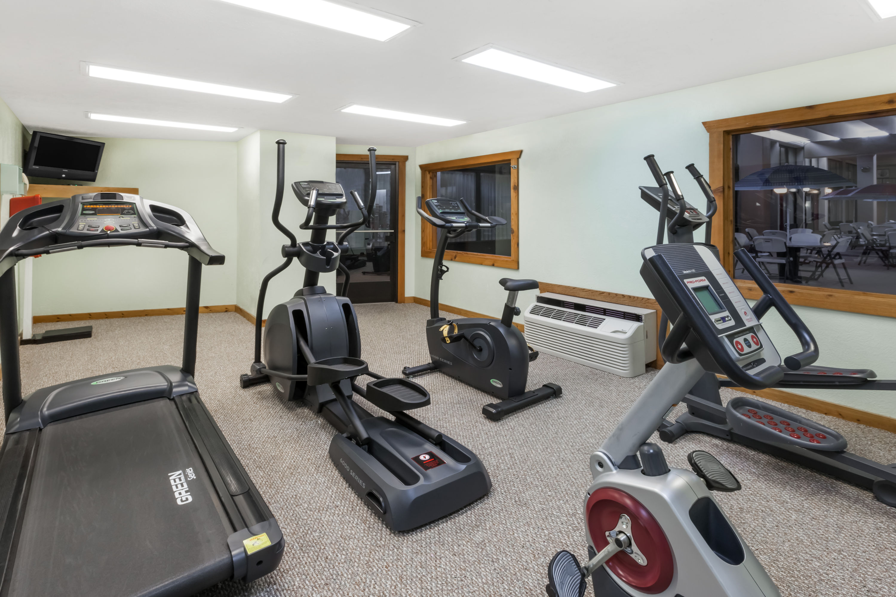 Fitness room at Ramada by Wyndham Grayling Hotel & Conference Center in Grayling, Michigan