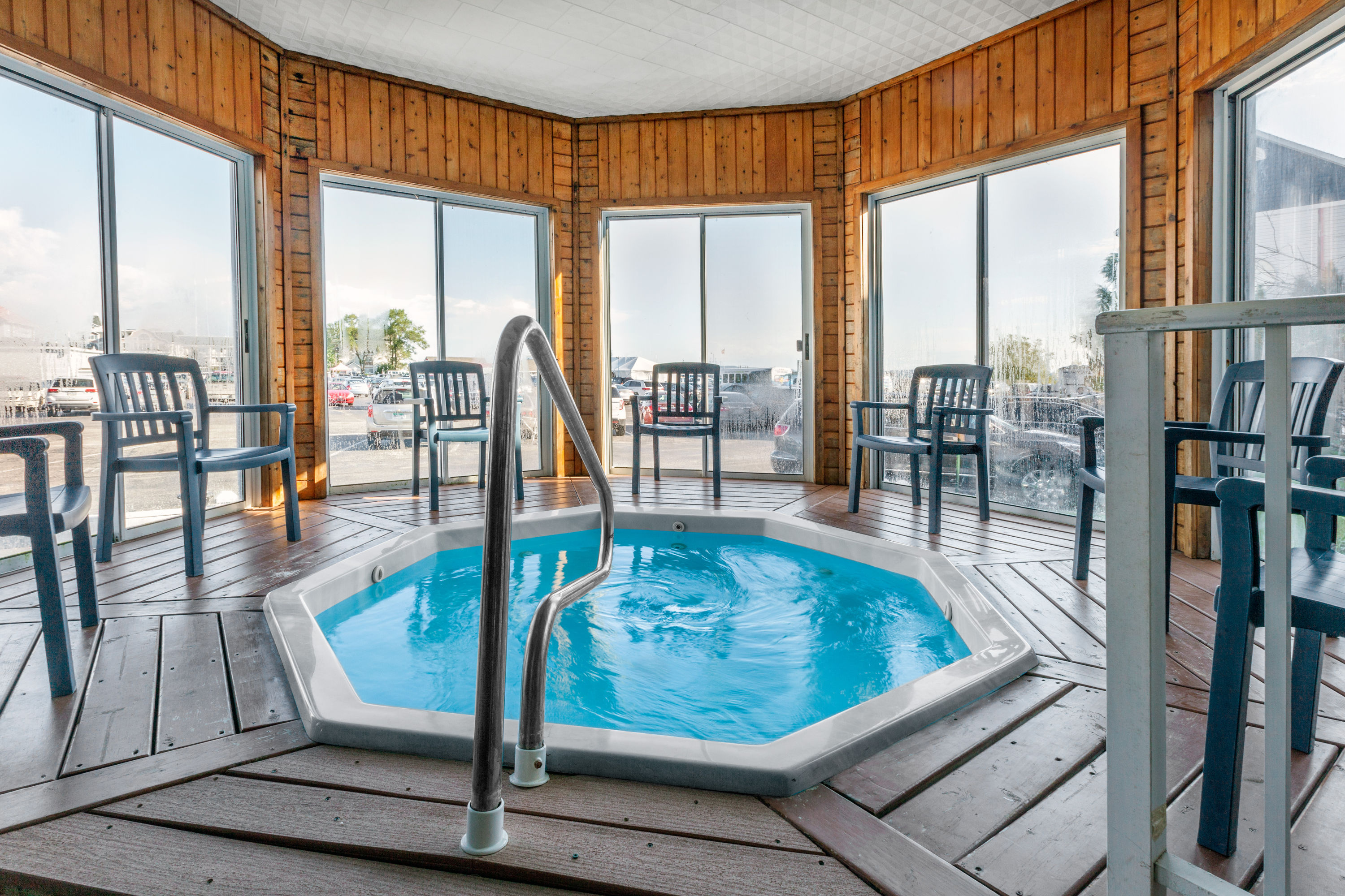 Hot tub at the Ramada by Wyndham Mackinaw City Waterfront in Mackinaw City, Michigan