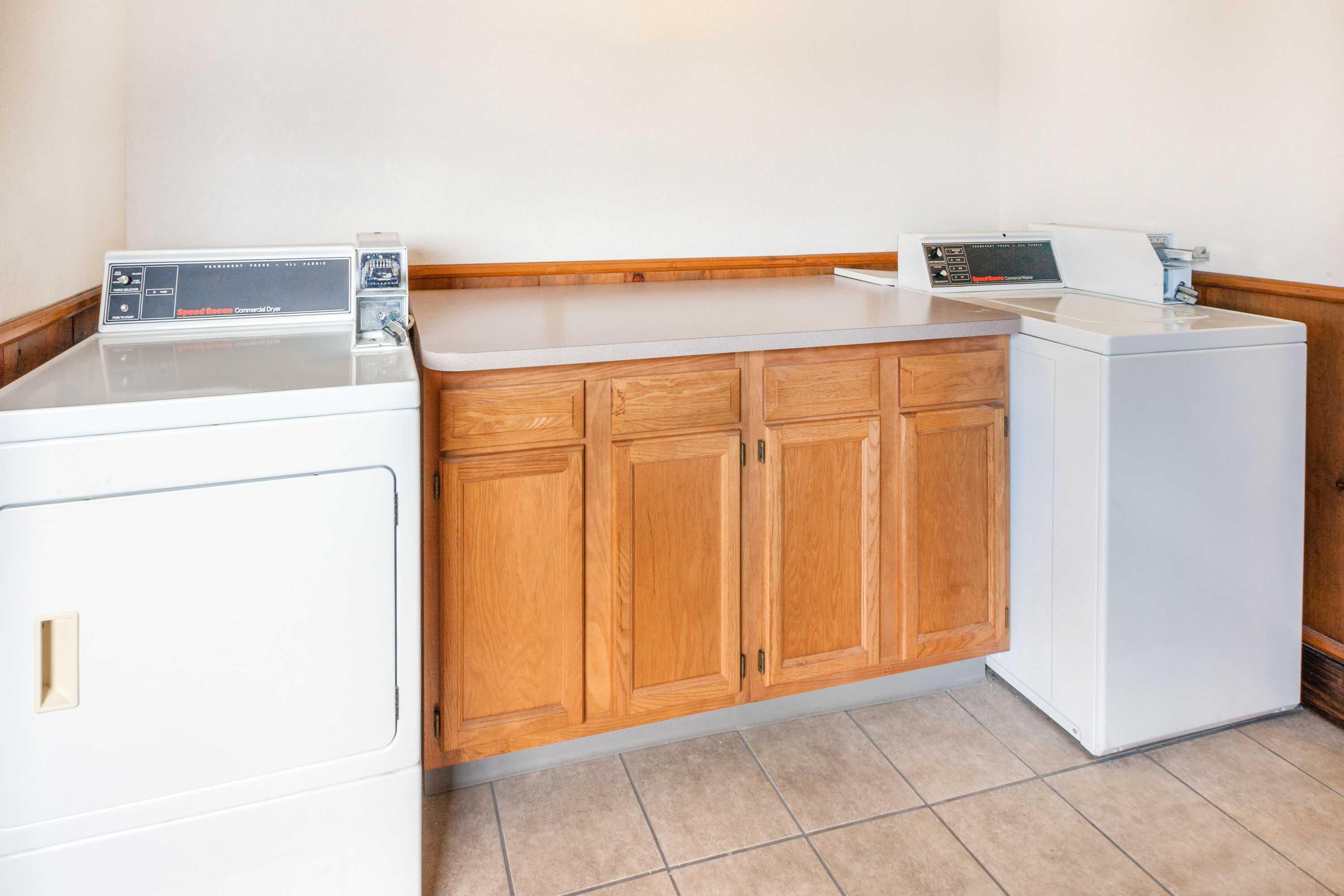 Laundry facilities at Ramada by Wyndham Mackinaw City Waterfront in Mackinaw City, Michigan