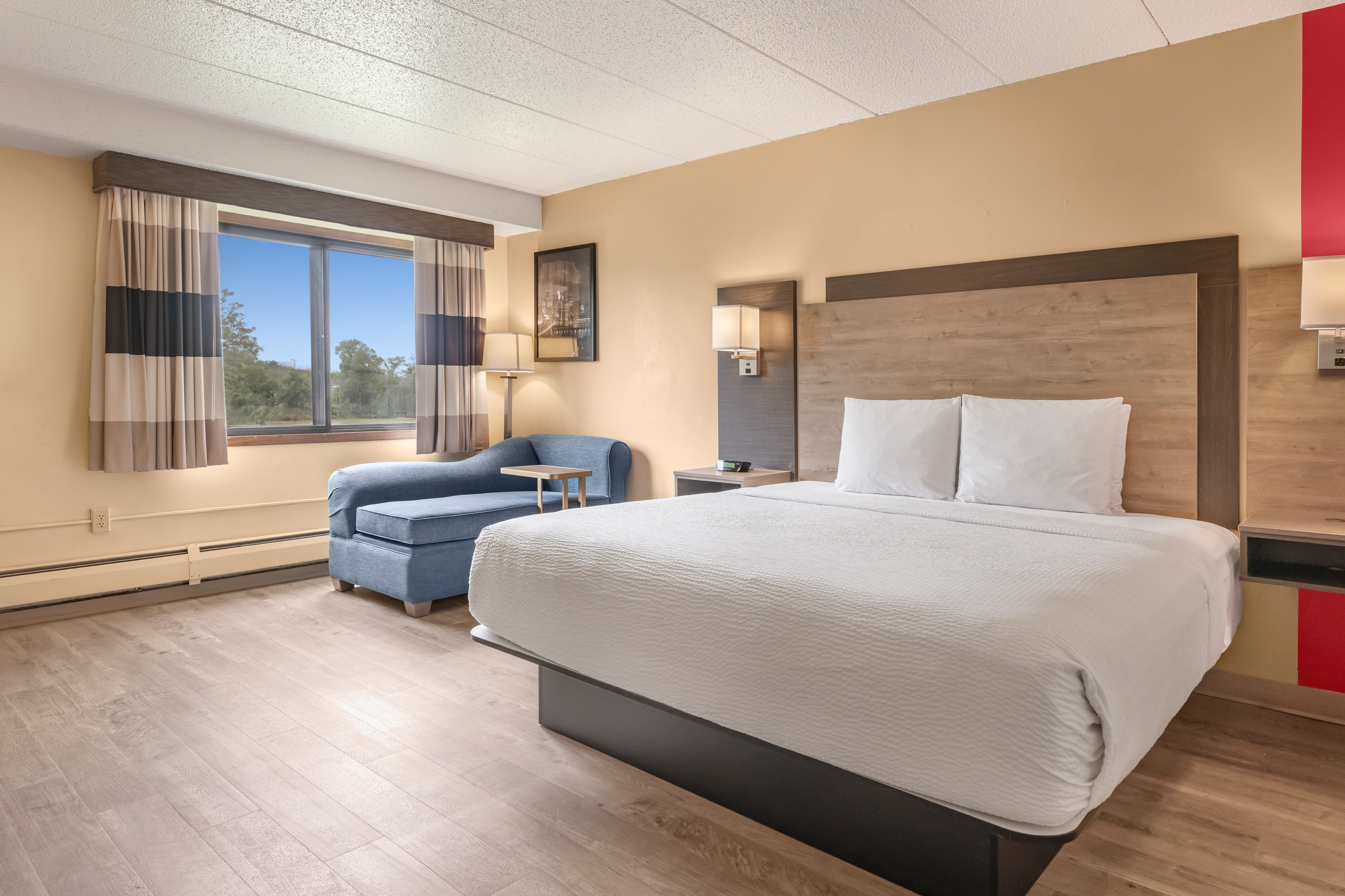 Guest room at the Ramada by Wyndham Minneapolis Golden Valley in Golden Valley, Minnesota