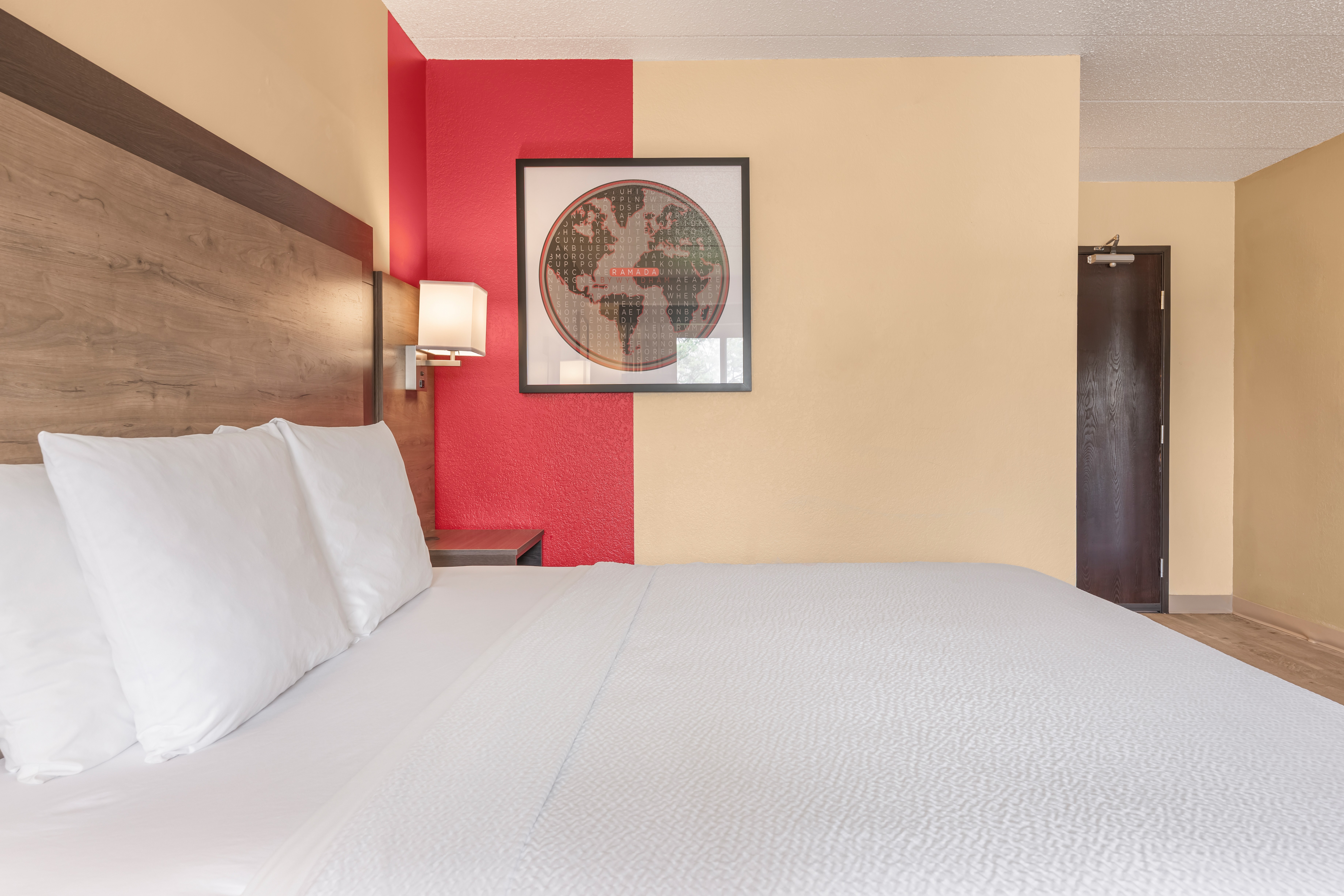 Guest room at the Ramada by Wyndham Minneapolis Golden Valley in Golden Valley, Minnesota