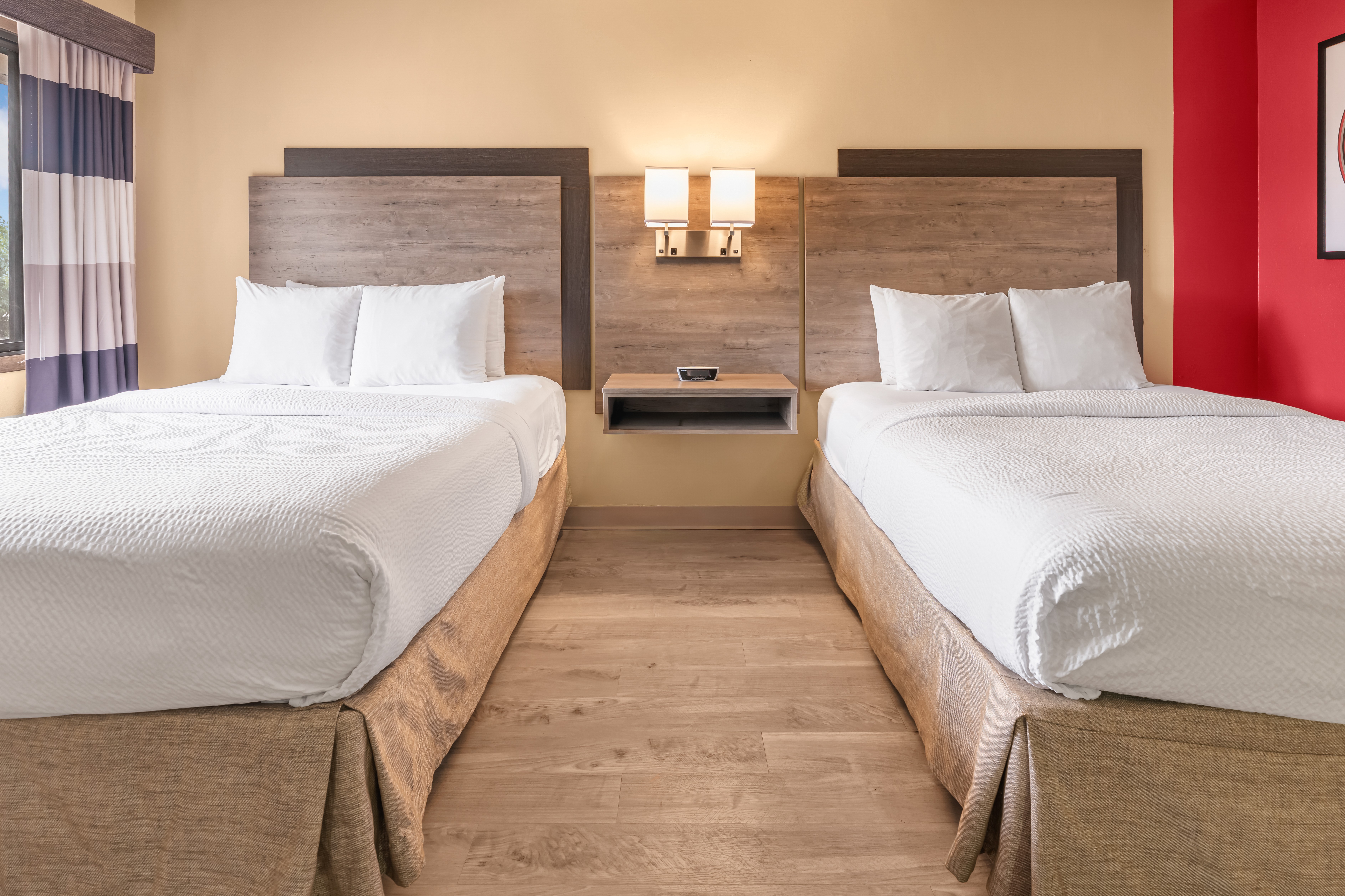 Guest room at the Ramada by Wyndham Minneapolis Golden Valley in Golden Valley, Minnesota