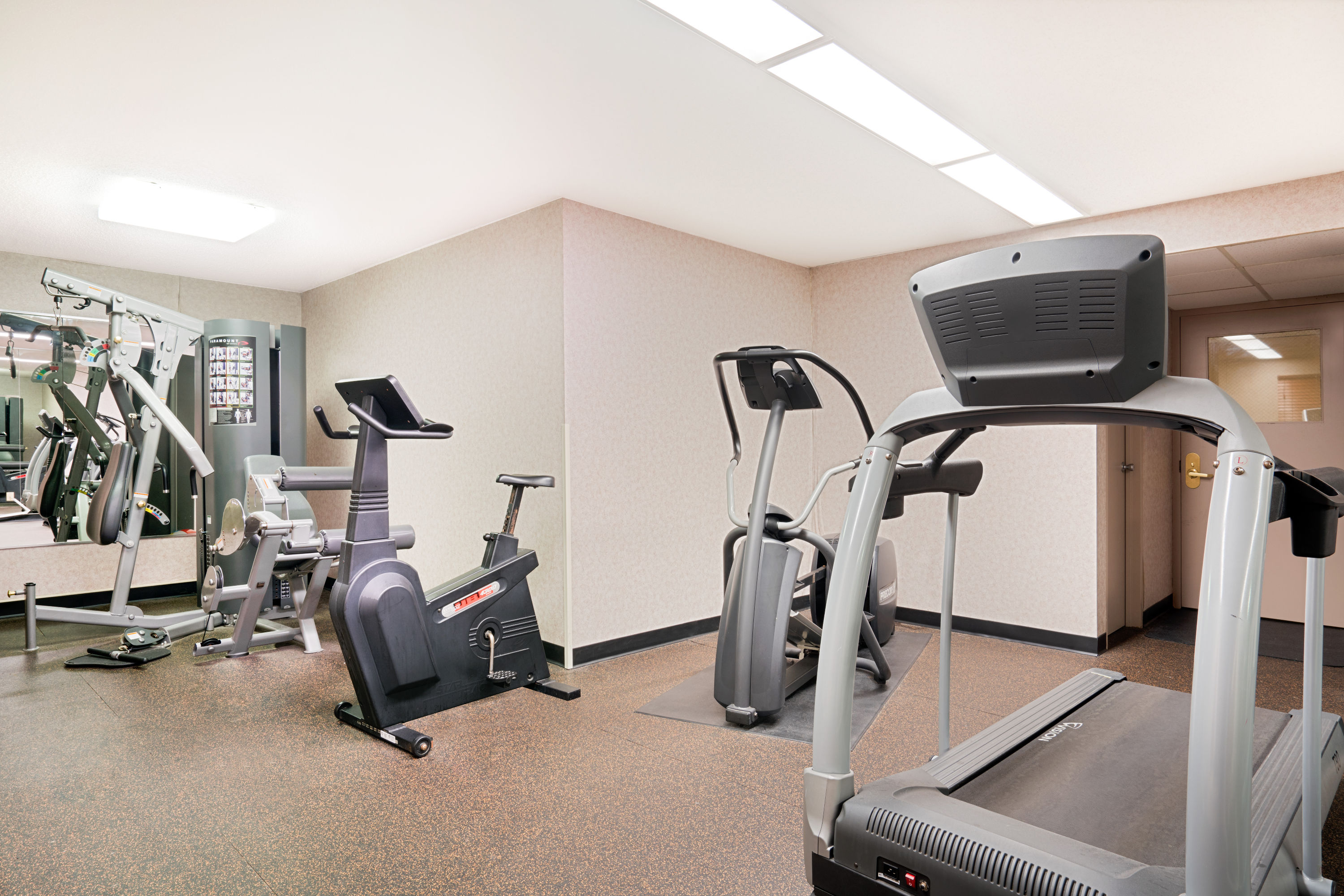 Fitness room at Ramada by Wyndham Plymouth Hotel & Conference Center in Plymouth, Minnesota