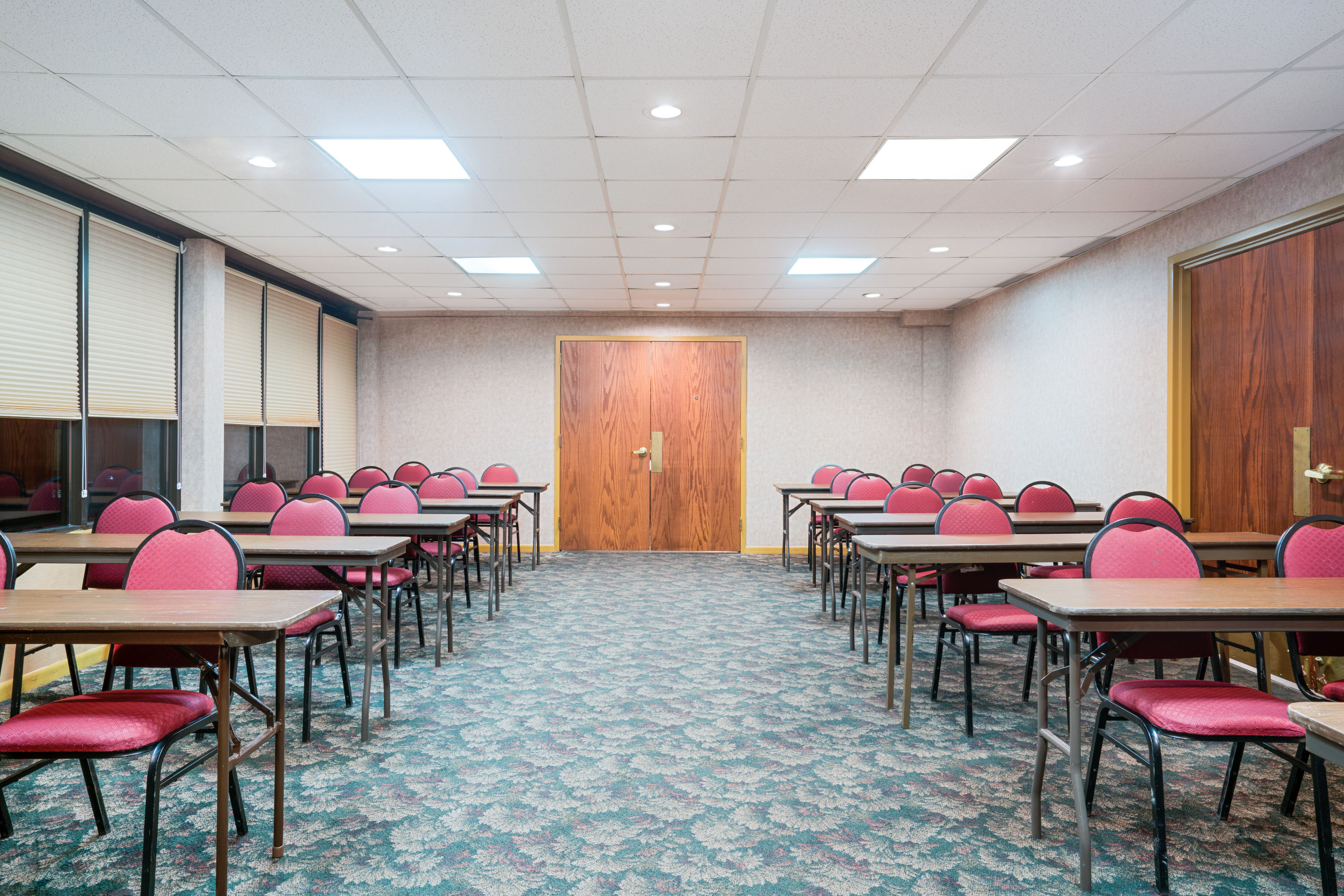 Meeting room at Ramada by Wyndham Plymouth Hotel & Conference Center in Plymouth, Minnesota