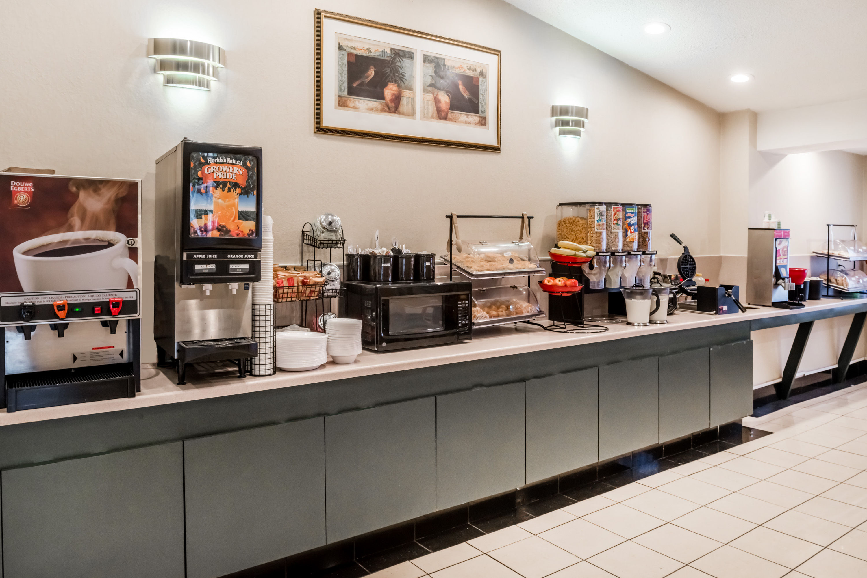 Free breakfast at Ramada by Wyndham Columbia in Columbia, Missouri