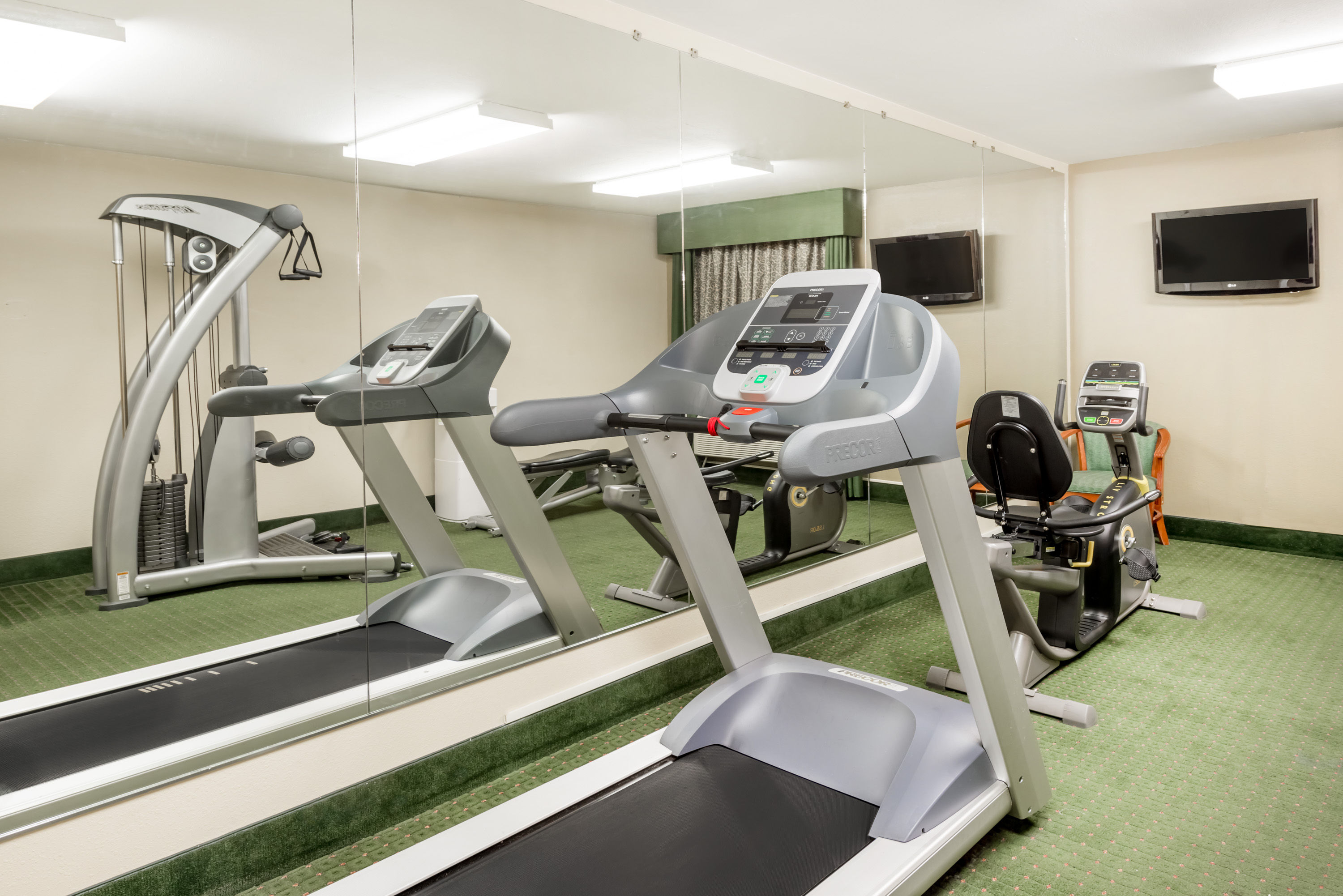 Fitness room at Ramada by Wyndham Columbia in Columbia, Missouri
