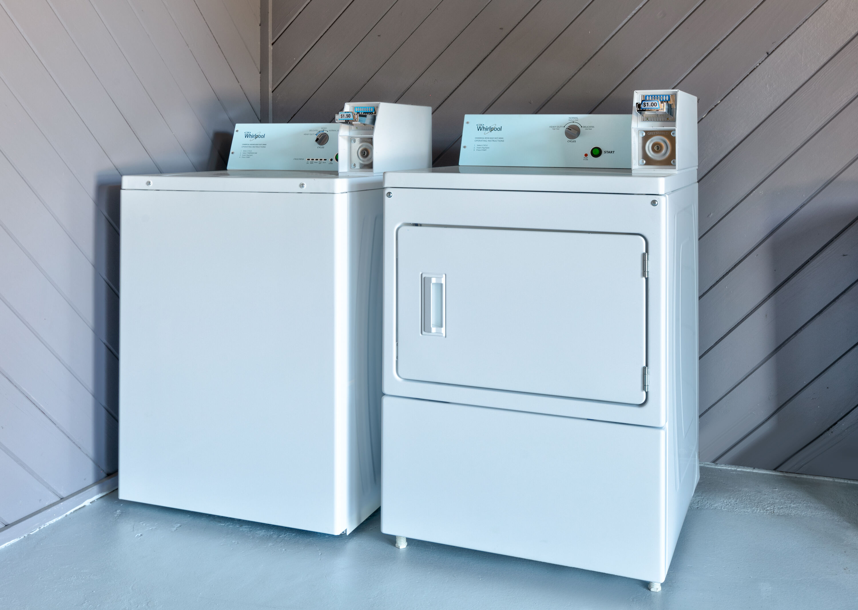 Laundry facilities at Ramada by Wyndham Diamondhead I-10/Gulfport in Diamondhead, Mississippi