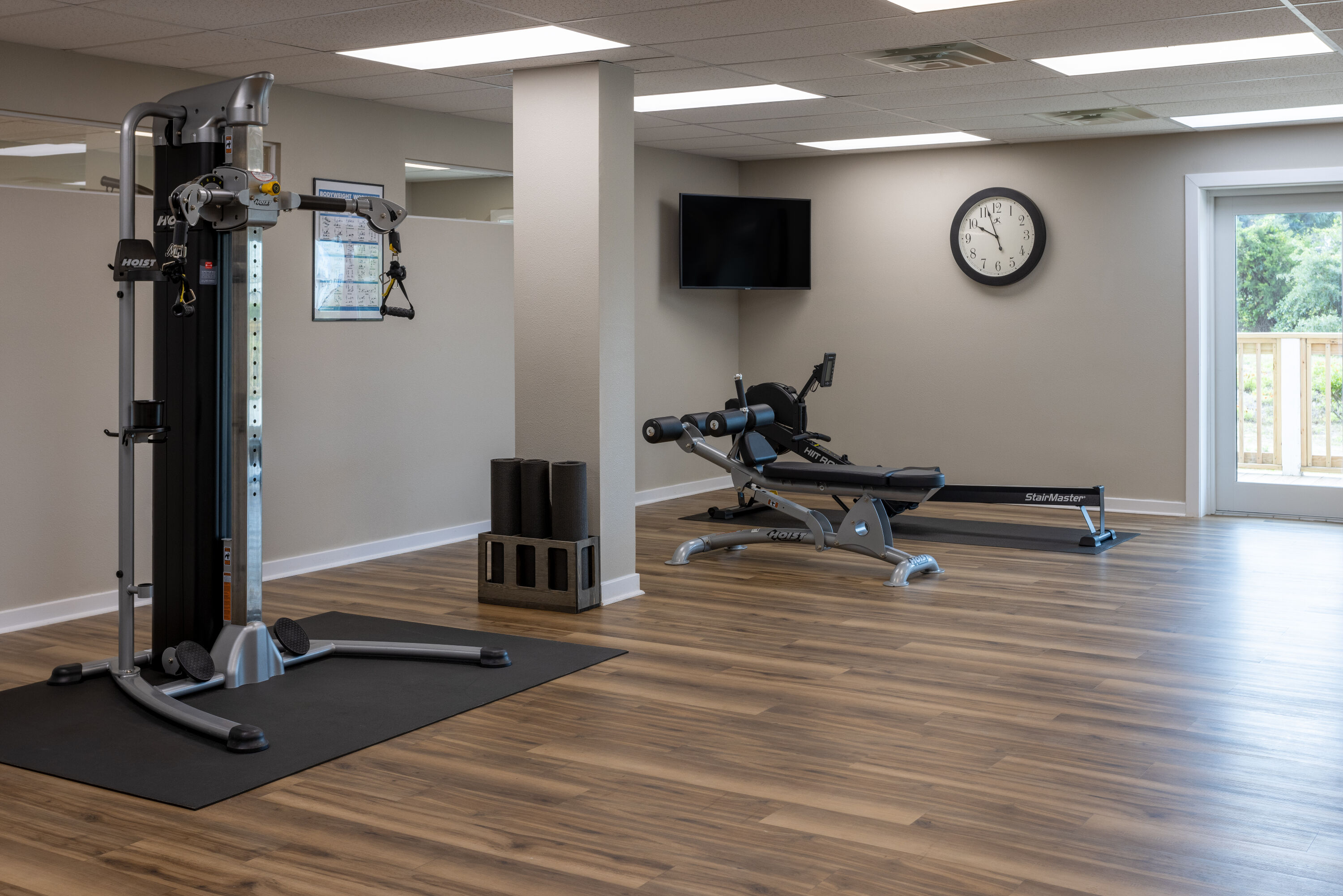 Fitness room at Atlantic Beach Resort, a Ramada by Wyndham in Atlantic Beach, North Carolina
