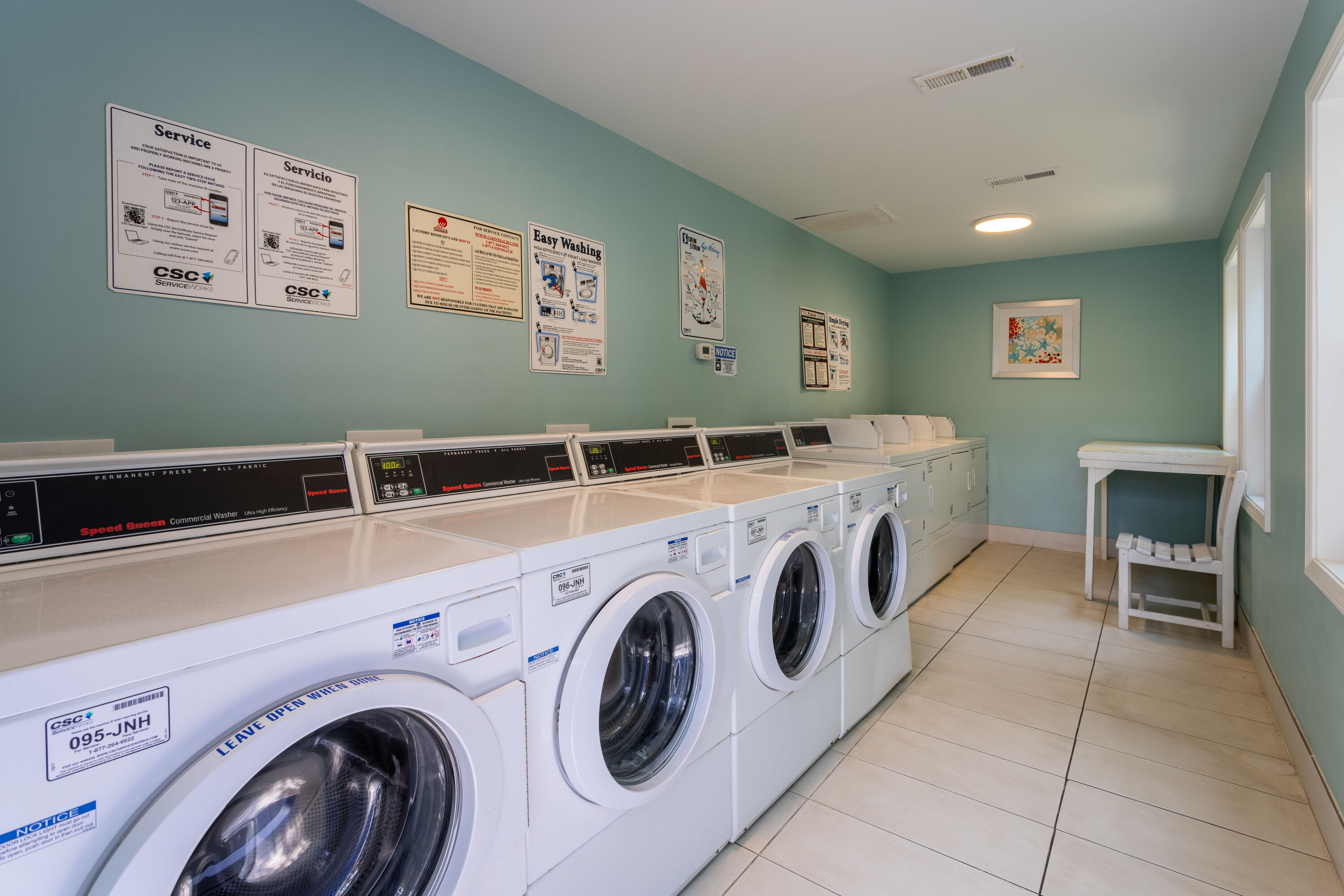 Laundry facilities at Atlantic Beach Resort, a Ramada by Wyndham in Atlantic Beach, North Carolina