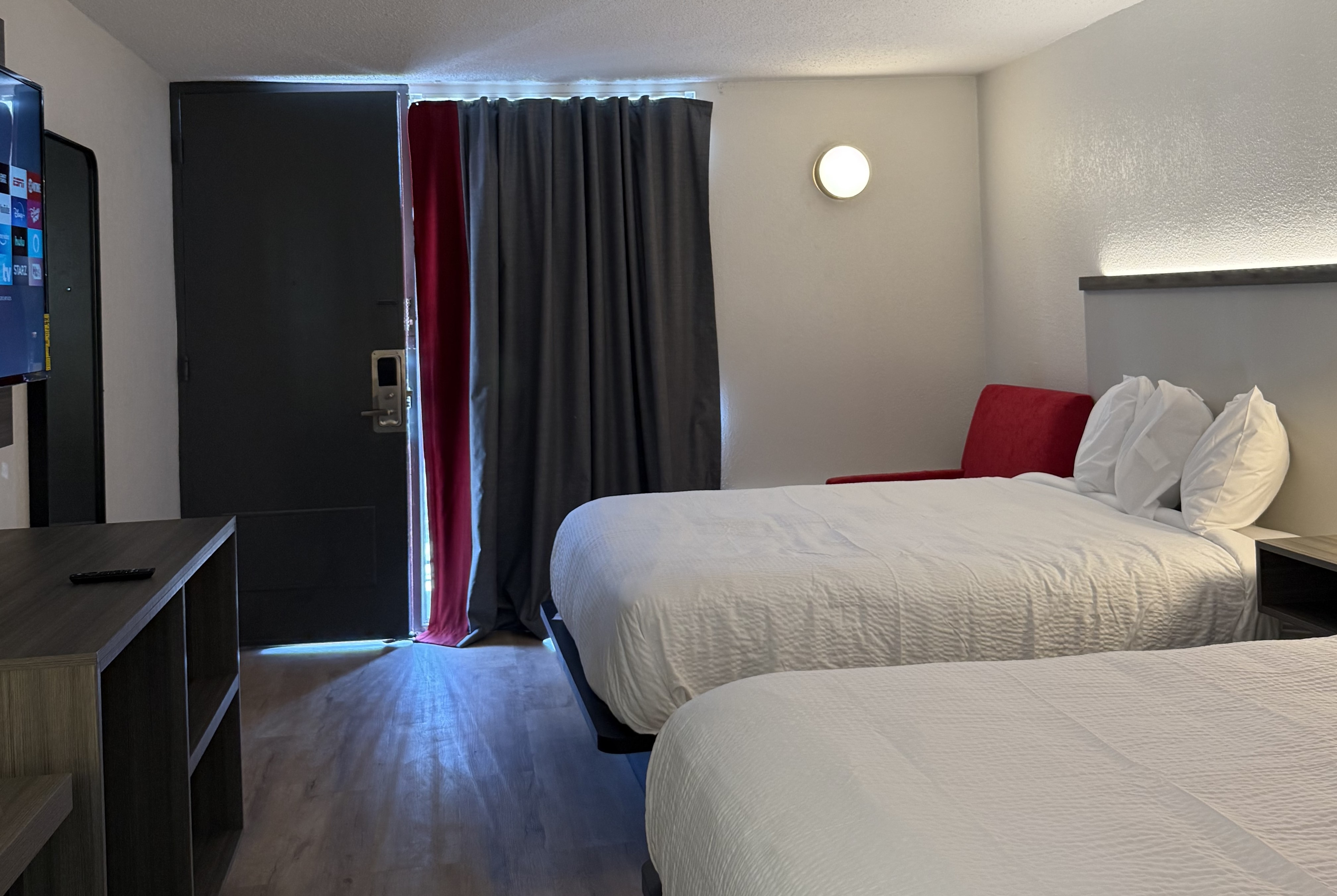 Guest room at the Ramada by Wyndham Lumberton NC North in Lumberton, North Carolina