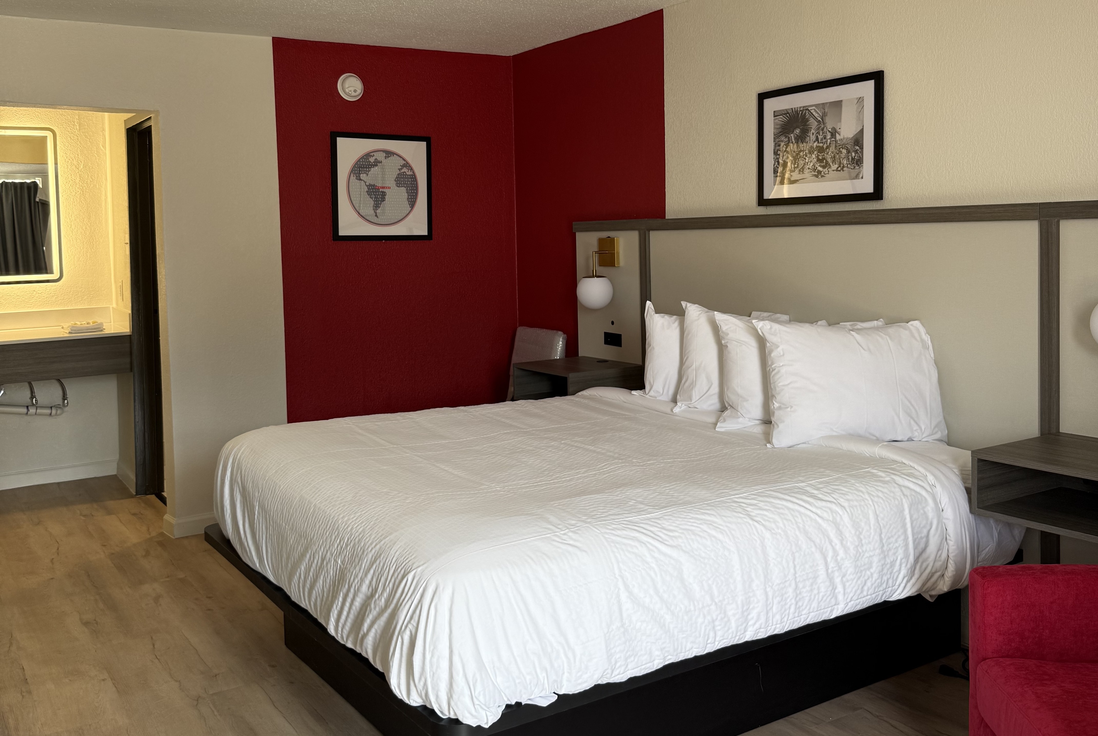 Guest room at the Ramada by Wyndham Lumberton NC North in Lumberton, North Carolina