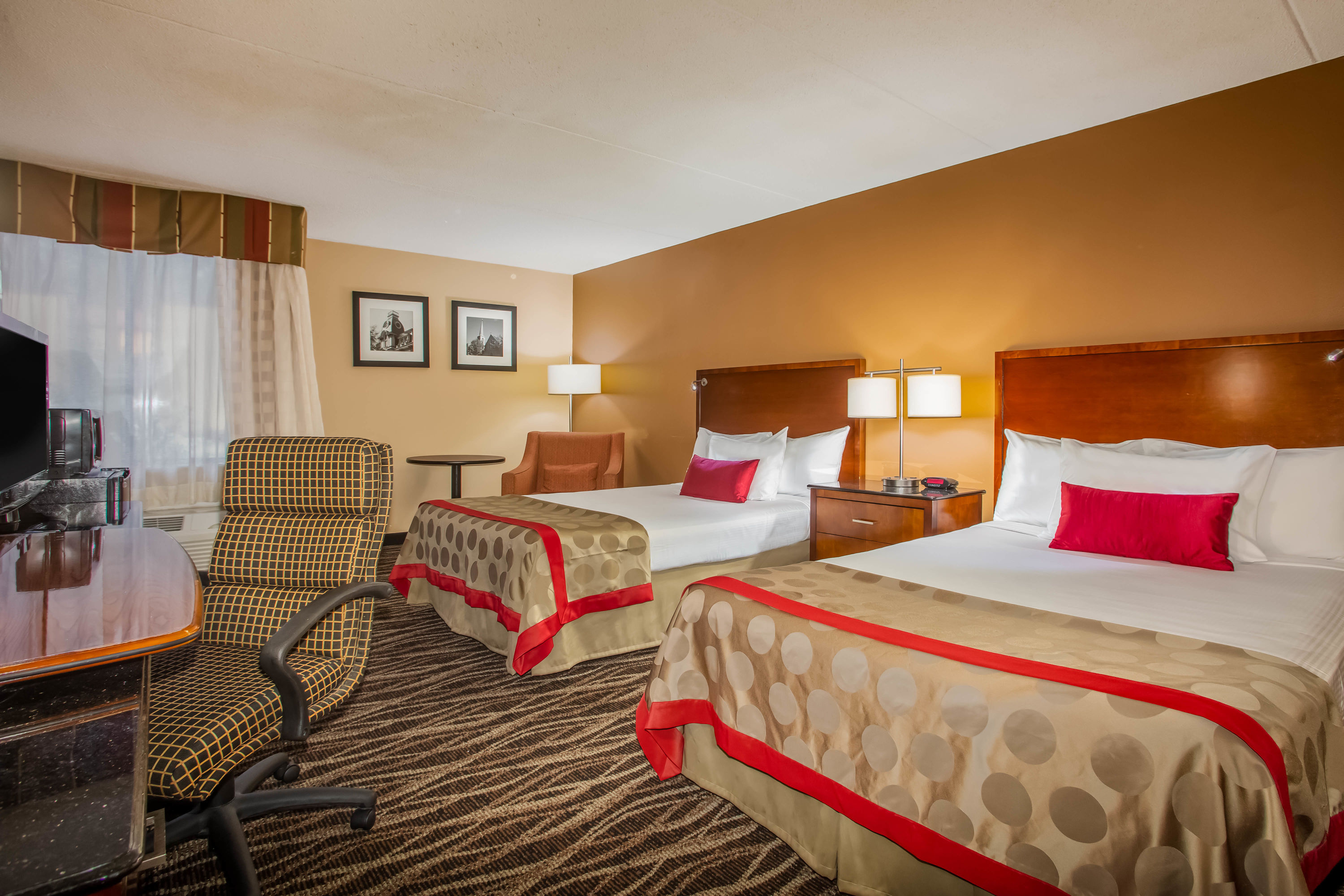 Guest room at the Ramada by Wyndham Statesville in Statesville, North Carolina