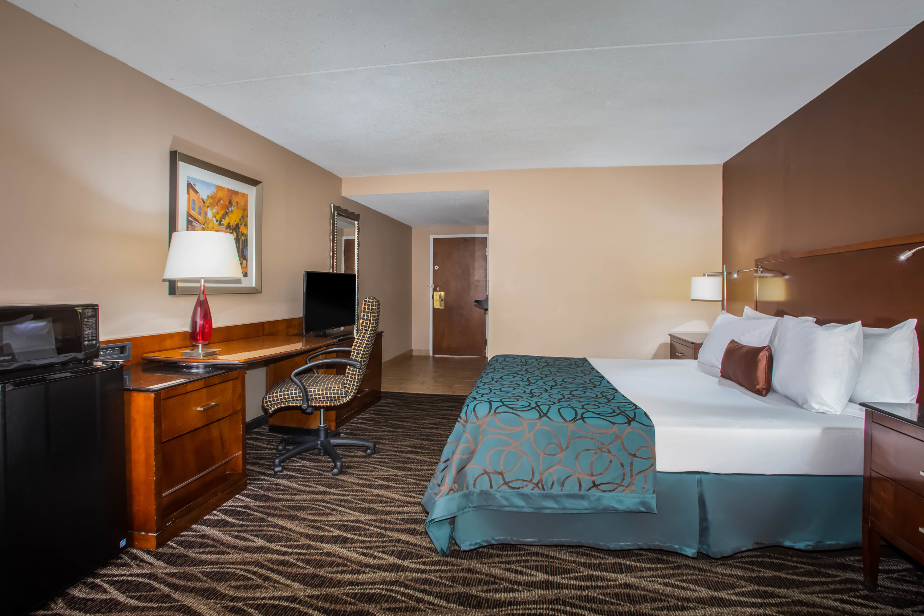 Guest room at the Ramada by Wyndham Statesville in Statesville, North Carolina