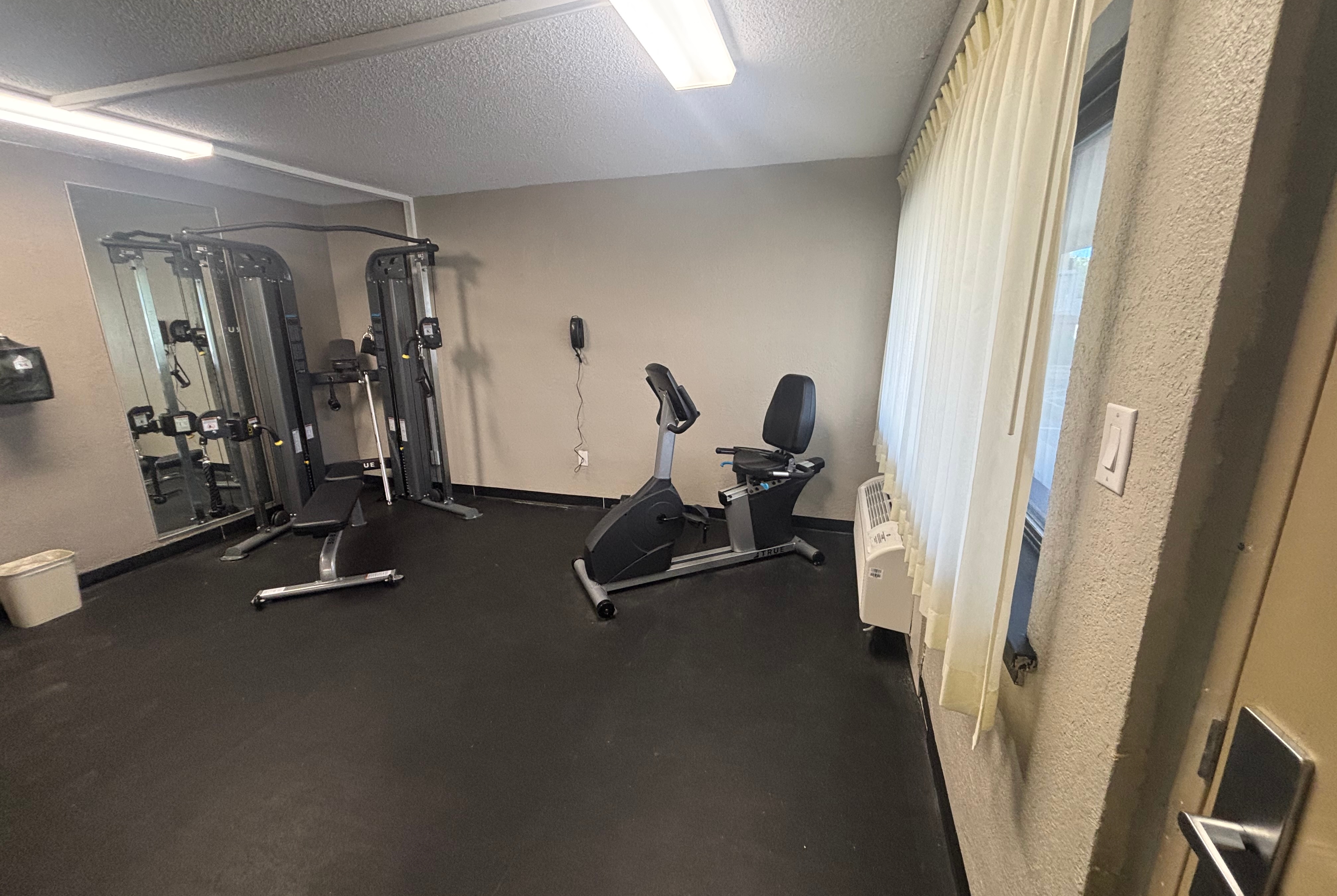 Fitness room at Ramada by Wyndham West Atlantic City in Atlantic City, New Jersey
