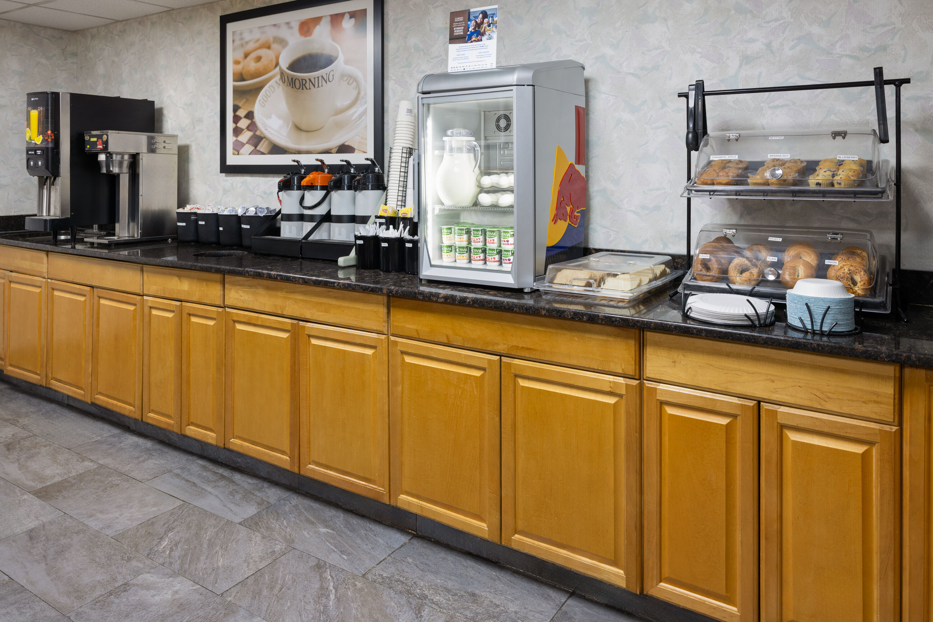 Free breakfast at Ramada by Wyndham Parsippany in Parsippany, New Jersey