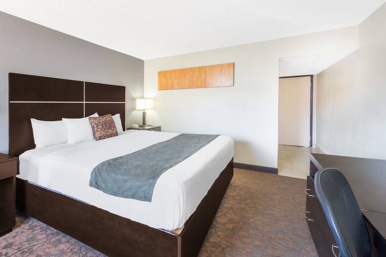 Guest room at the Ramada Albuquerque East in Albuquerque, New Mexico