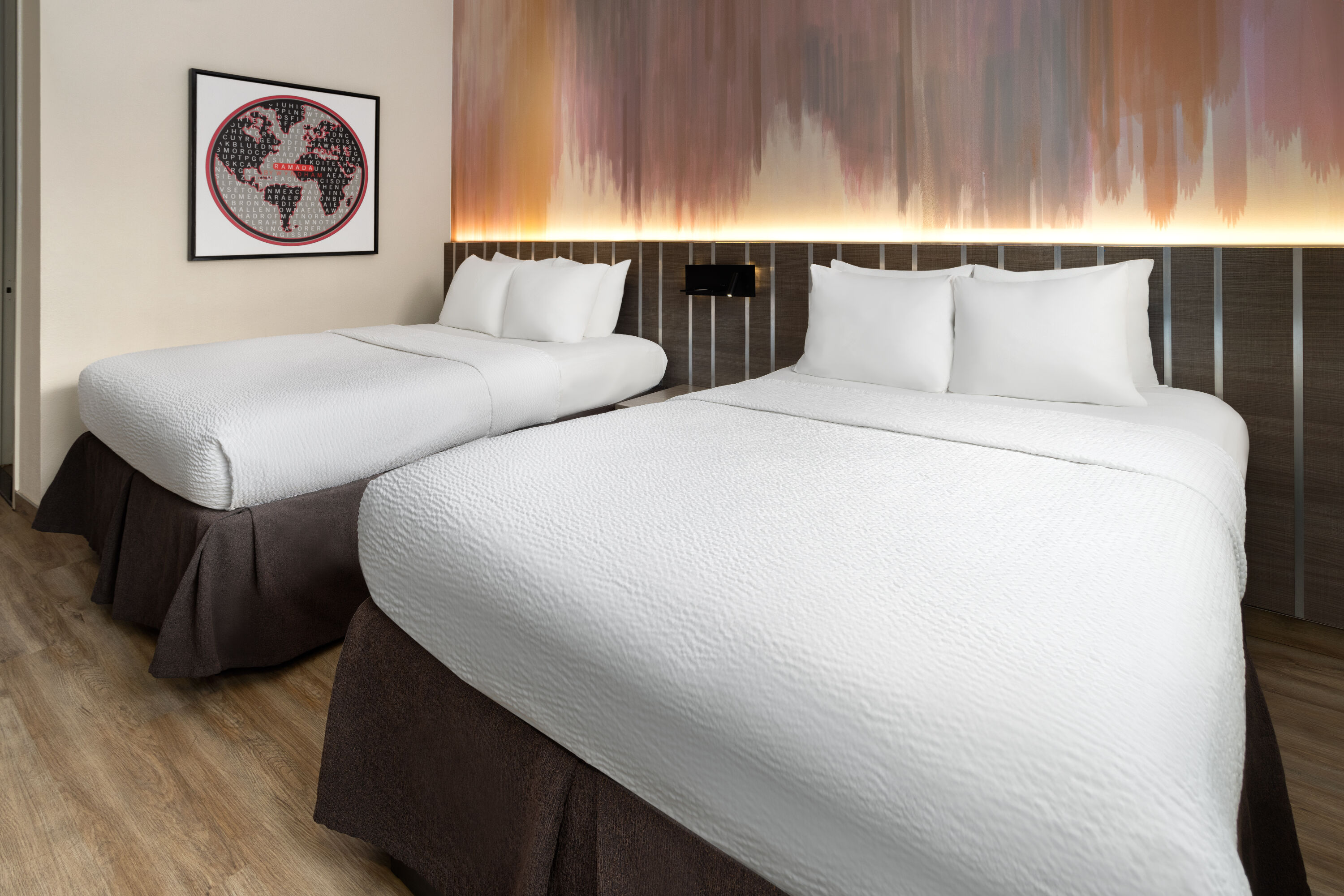 Guest room at the Ramada by Wyndham Bronx in Bronx, New York
