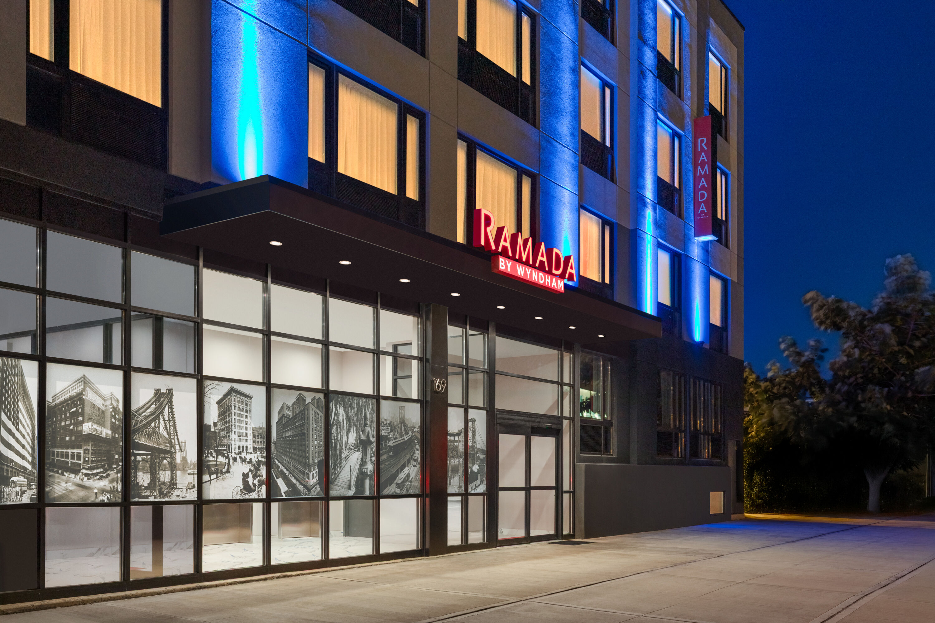 Exterior of Ramada by Wyndham Brooklyn Empire Blvd hotel in Brooklyn, New York