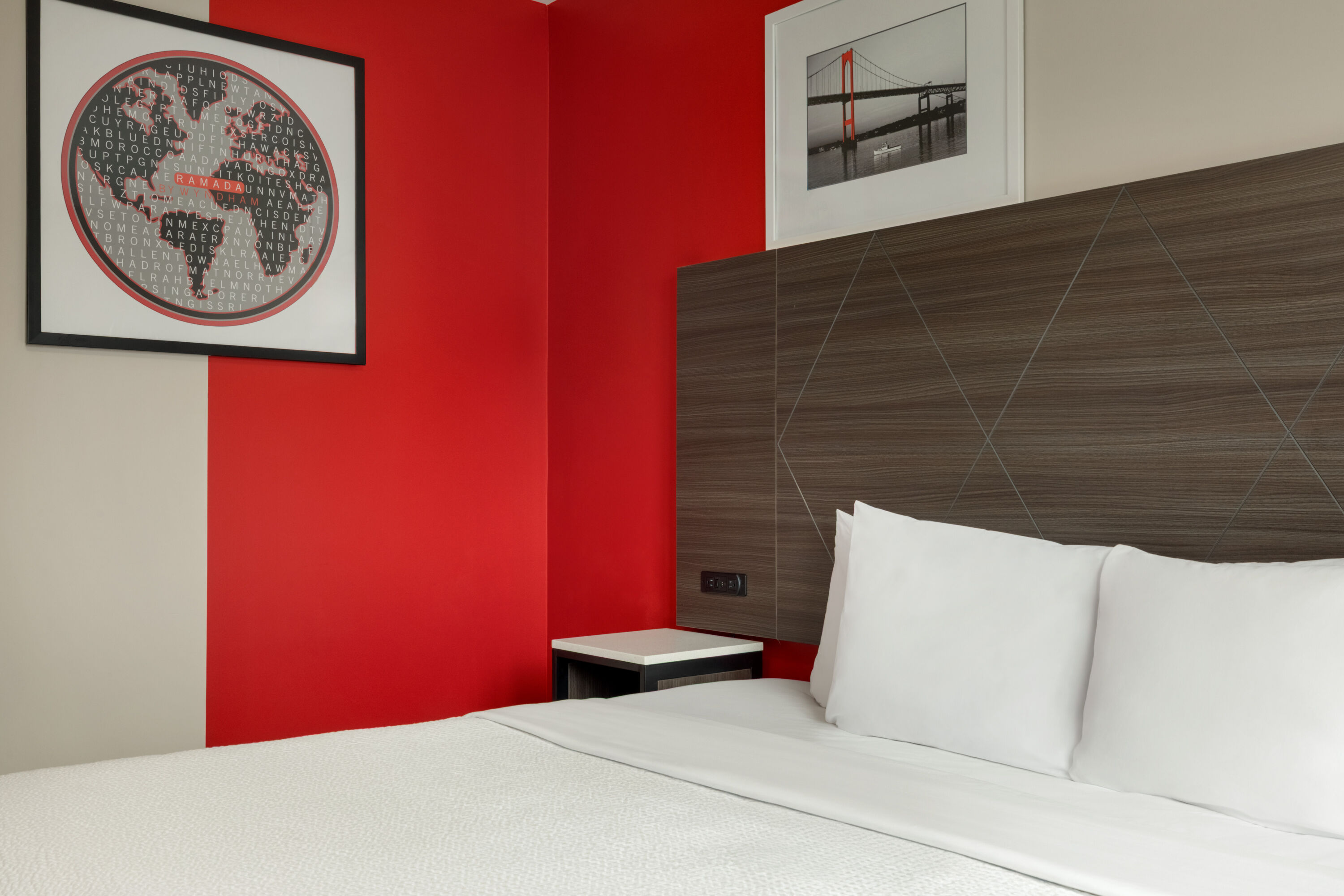 Guest room at the Ramada by Wyndham Brooklyn Empire Blvd in Brooklyn, New York