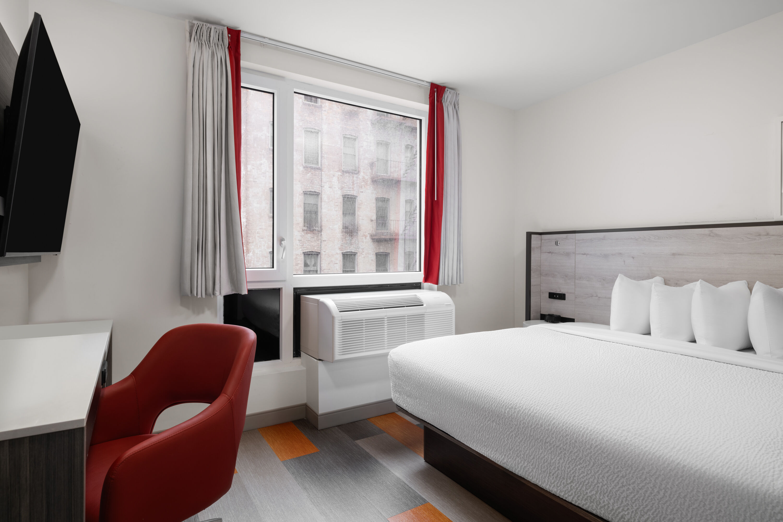 Guest room at the Ramada by Wyndham Brooklyn Near Flatbush in Brooklyn, New York