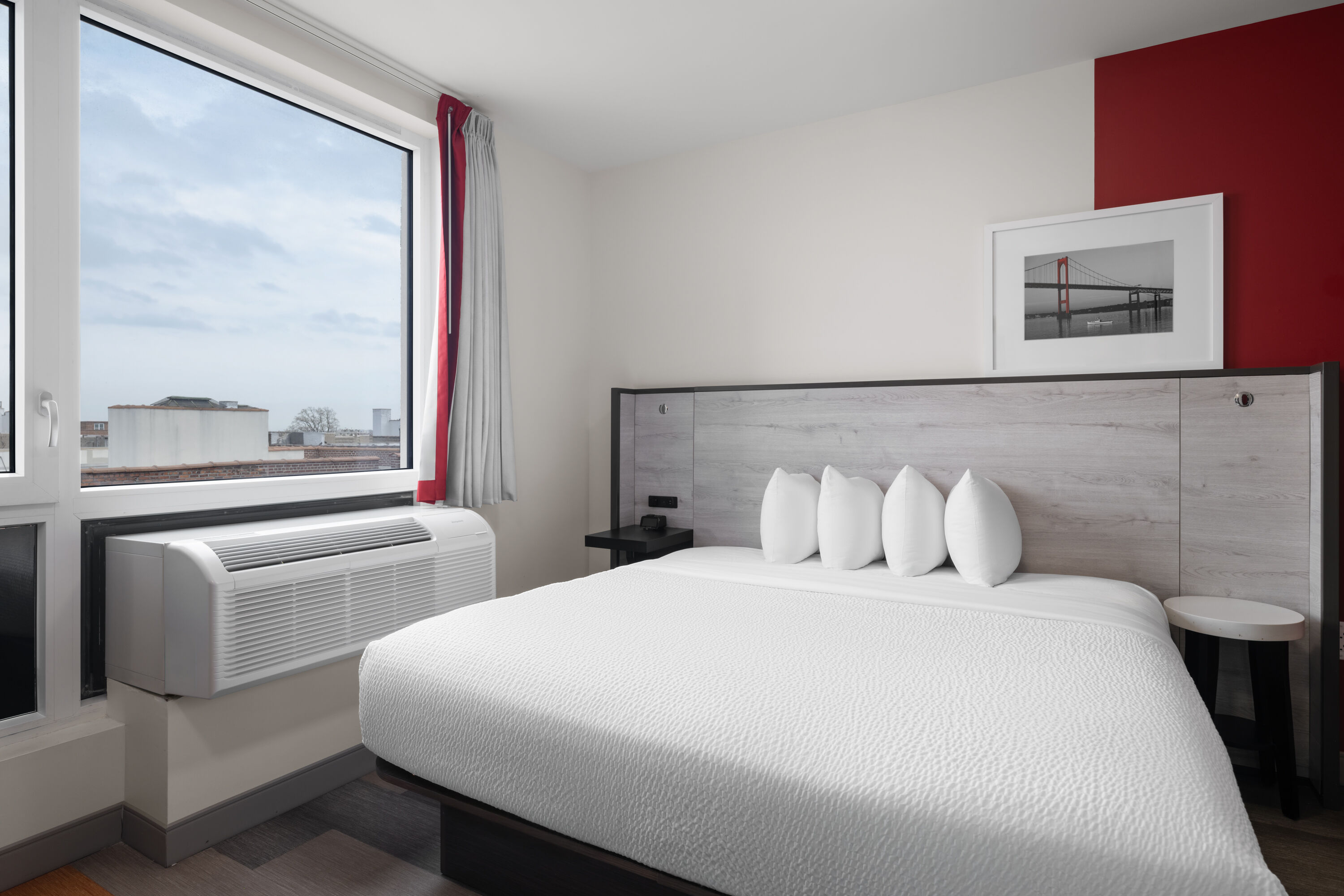 Guest room at the Ramada by Wyndham Brooklyn Near Flatbush in Brooklyn, New York
