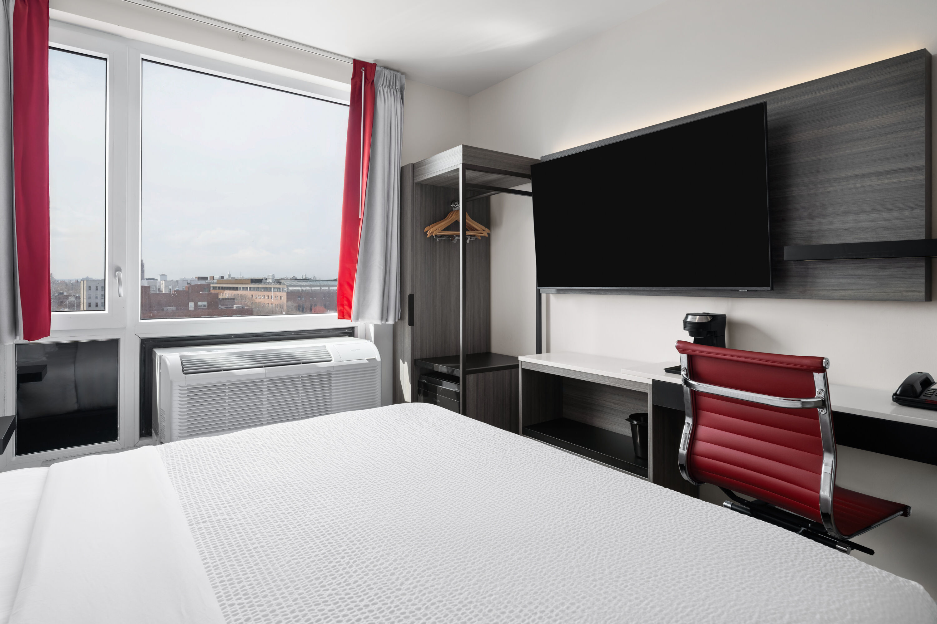 Guest room at the Ramada by Wyndham Brooklyn Near Flatbush in Brooklyn, New York