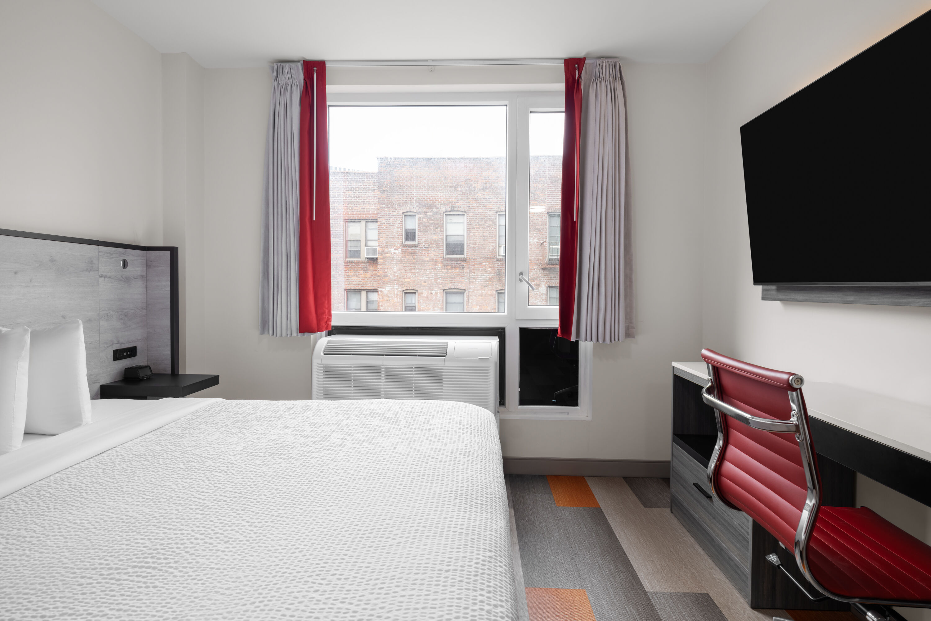 Guest room at the Ramada by Wyndham Brooklyn Near Flatbush in Brooklyn, New York