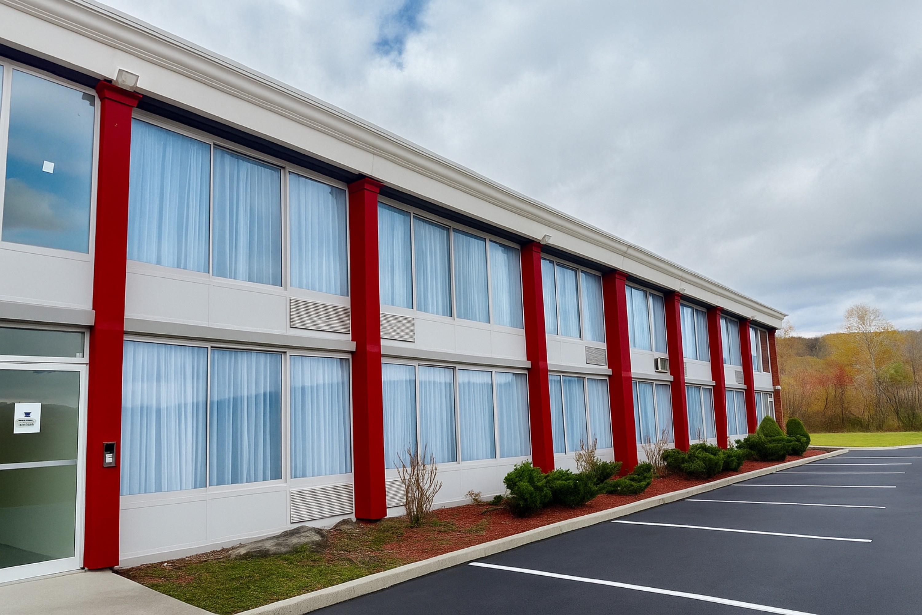Exterior of Ramada by Wyndham Cobleskill hotel in Cobleskill, New York