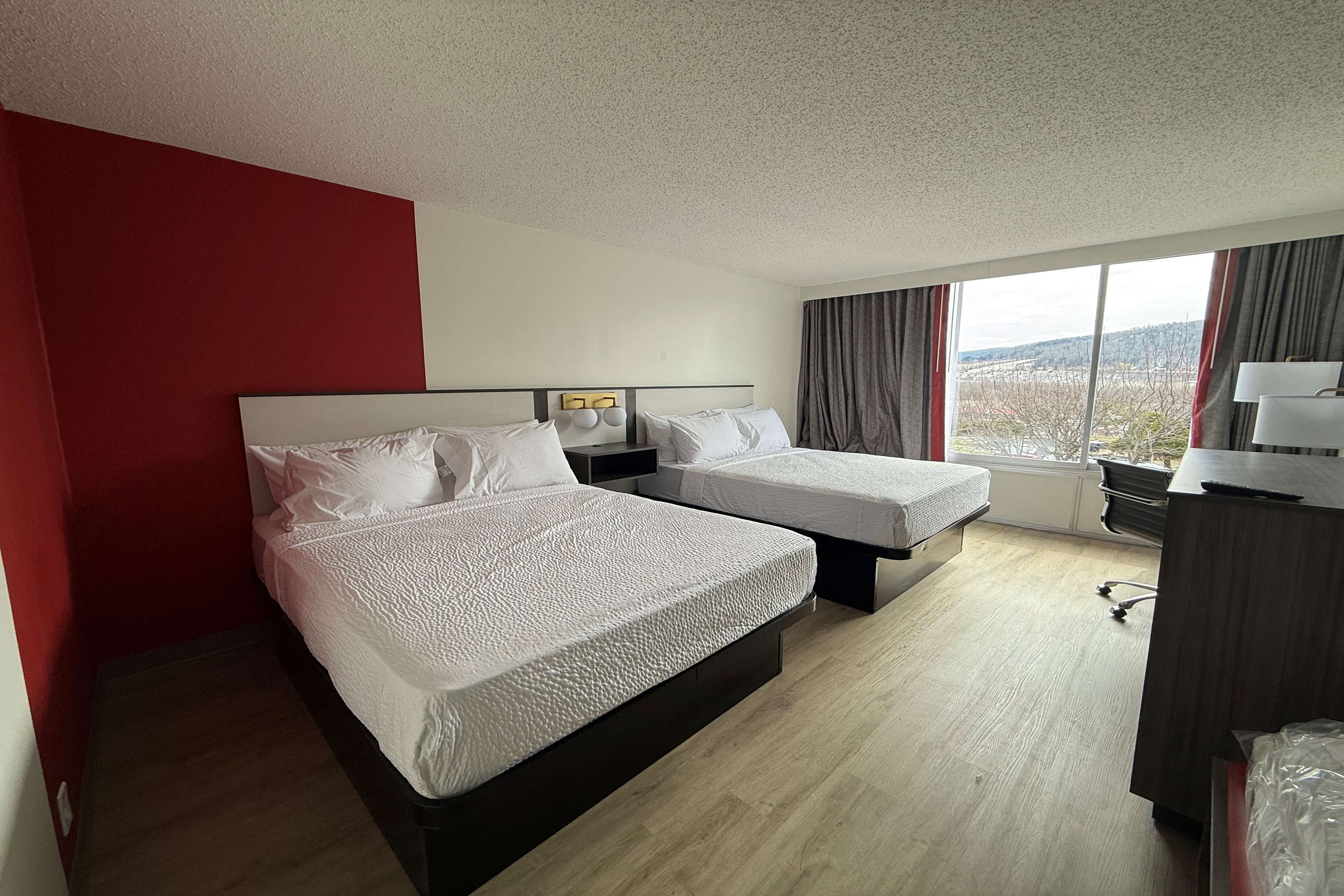 Guest room at the Ramada by Wyndham Cobleskill in Cobleskill, New York