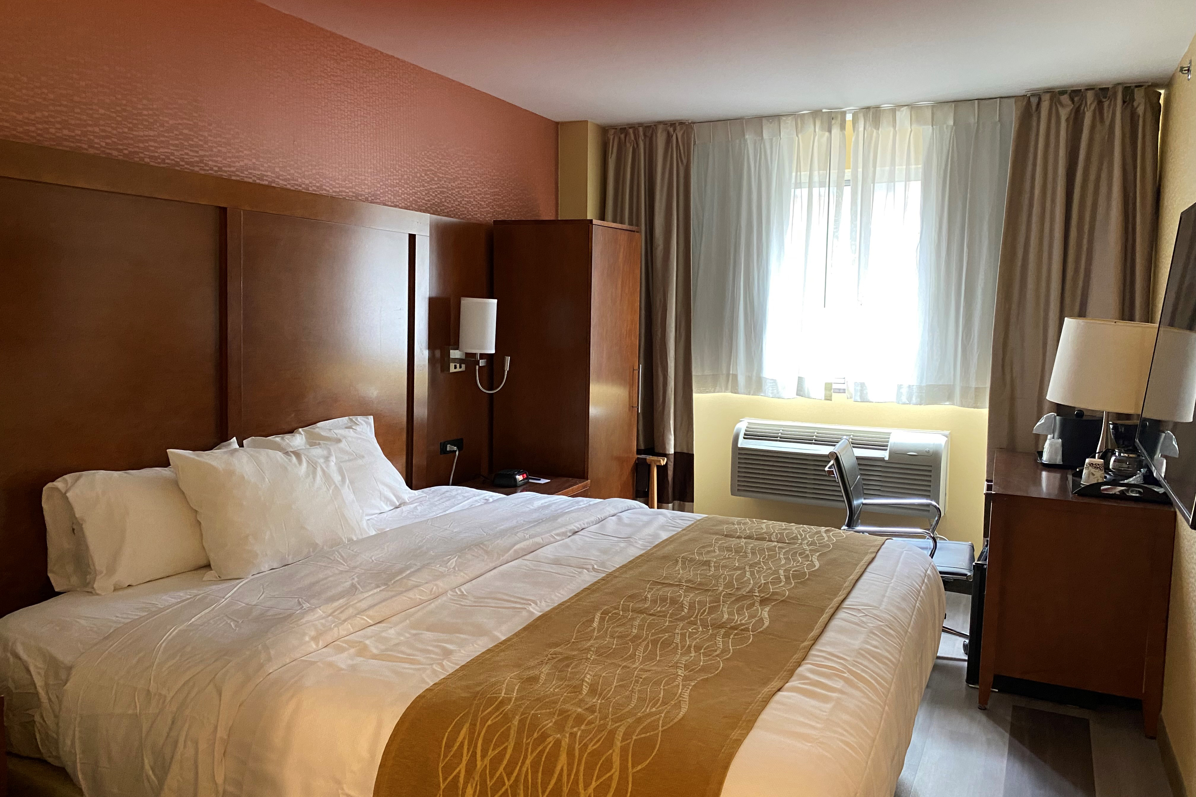 Guest room at the Ramada by Wyndham New York Times Square West in New York, New York