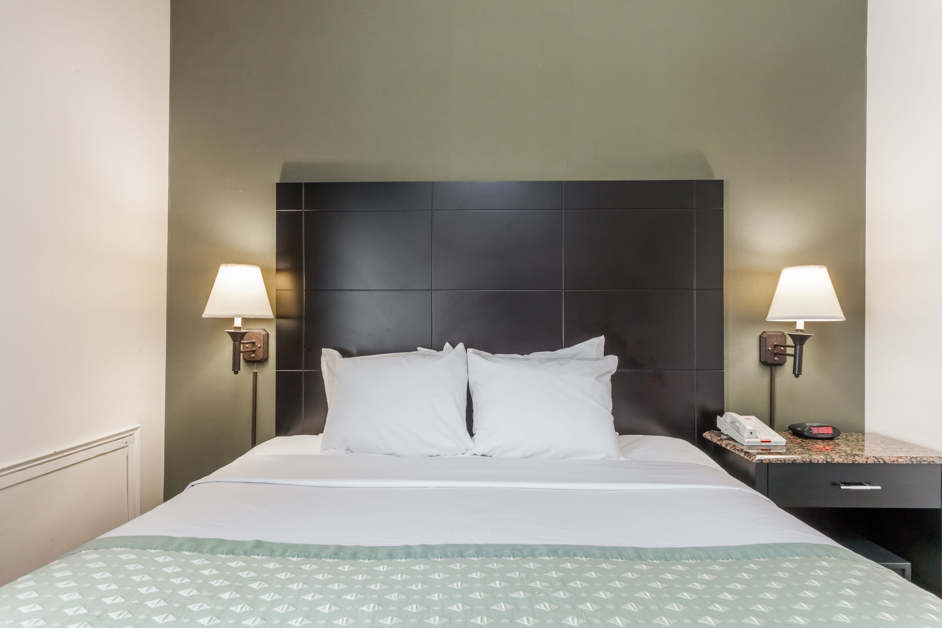 Guest room at the Ramada by Wyndham Newburgh/West Point in Newburgh, New York