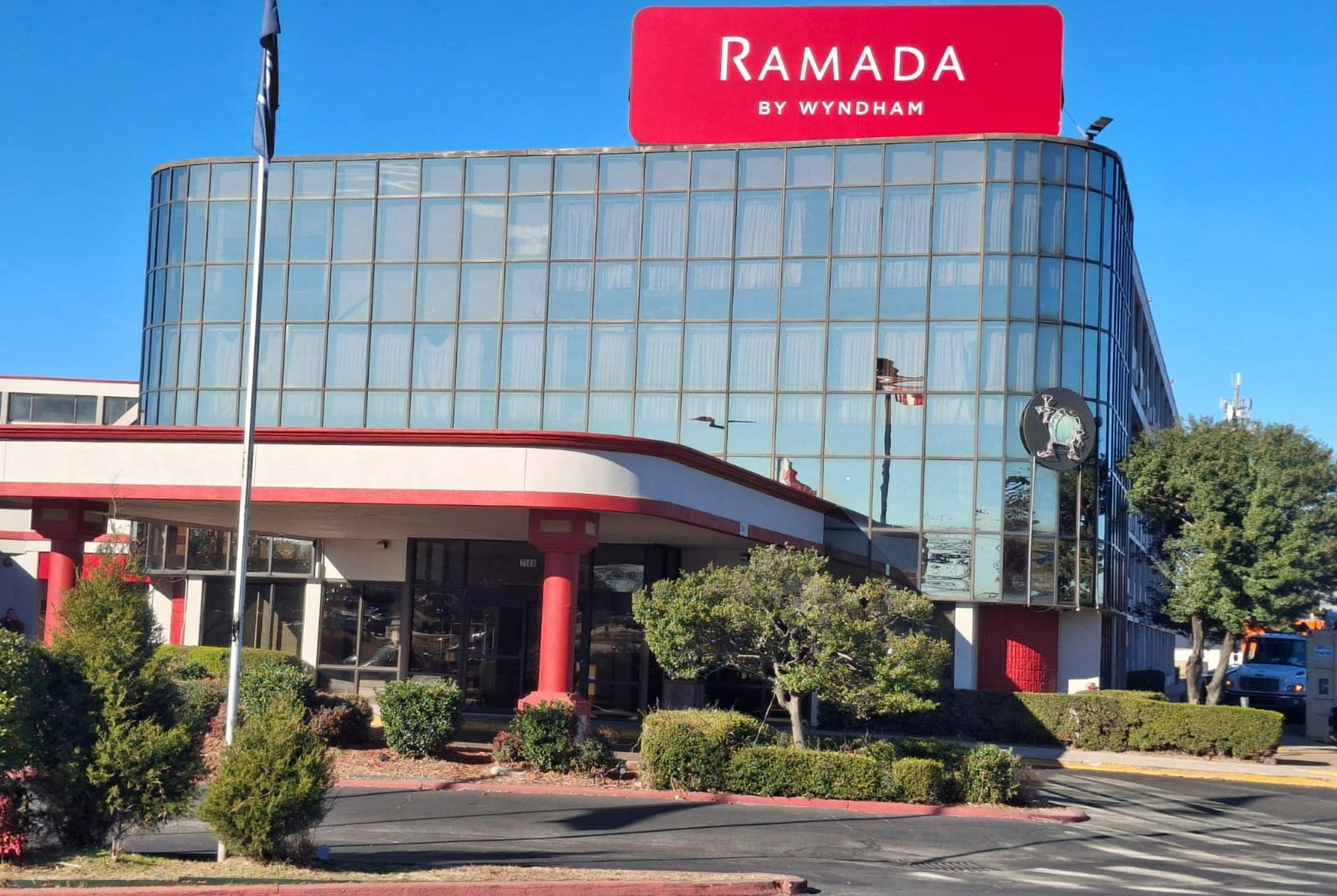 Exterior of Ramada by Wyndham Tulsa Broken Arrow hotel in Broken Arrow, Oklahoma