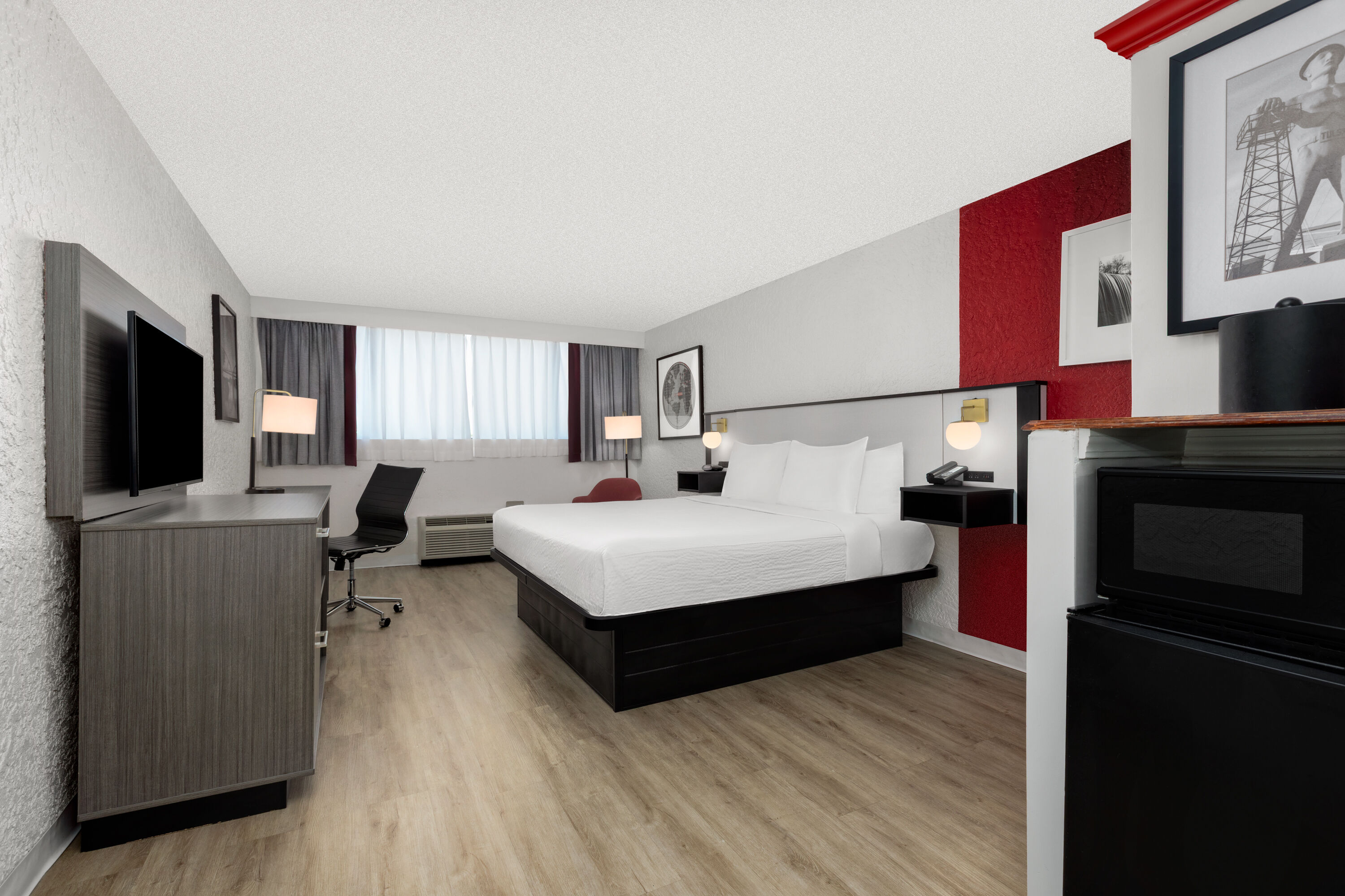 Guest room at the Ramada by Wyndham Tulsa/Broken Arrow in Broken Arrow, Oklahoma