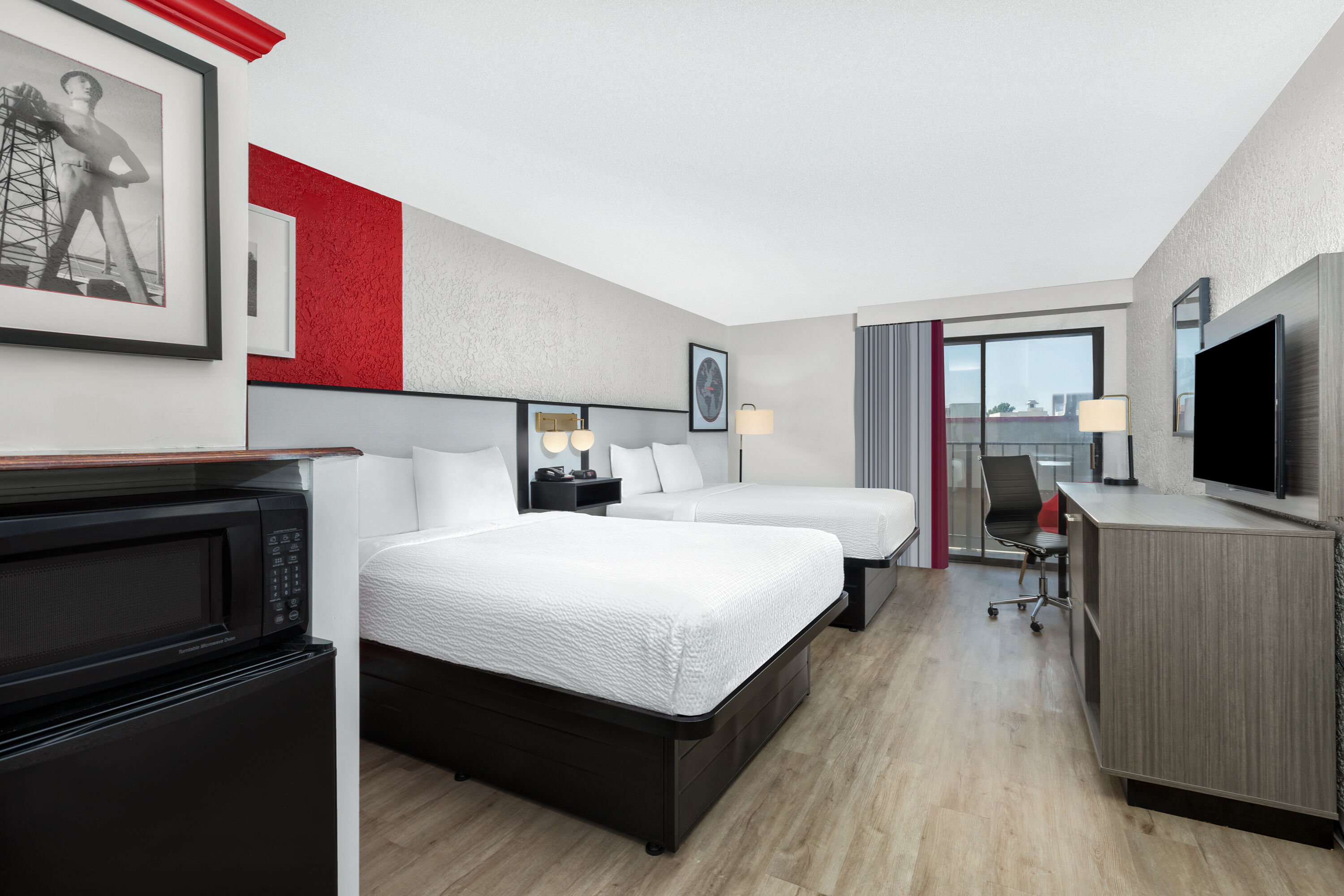 Guest room at the Ramada by Wyndham Tulsa/Broken Arrow in Broken Arrow, Oklahoma