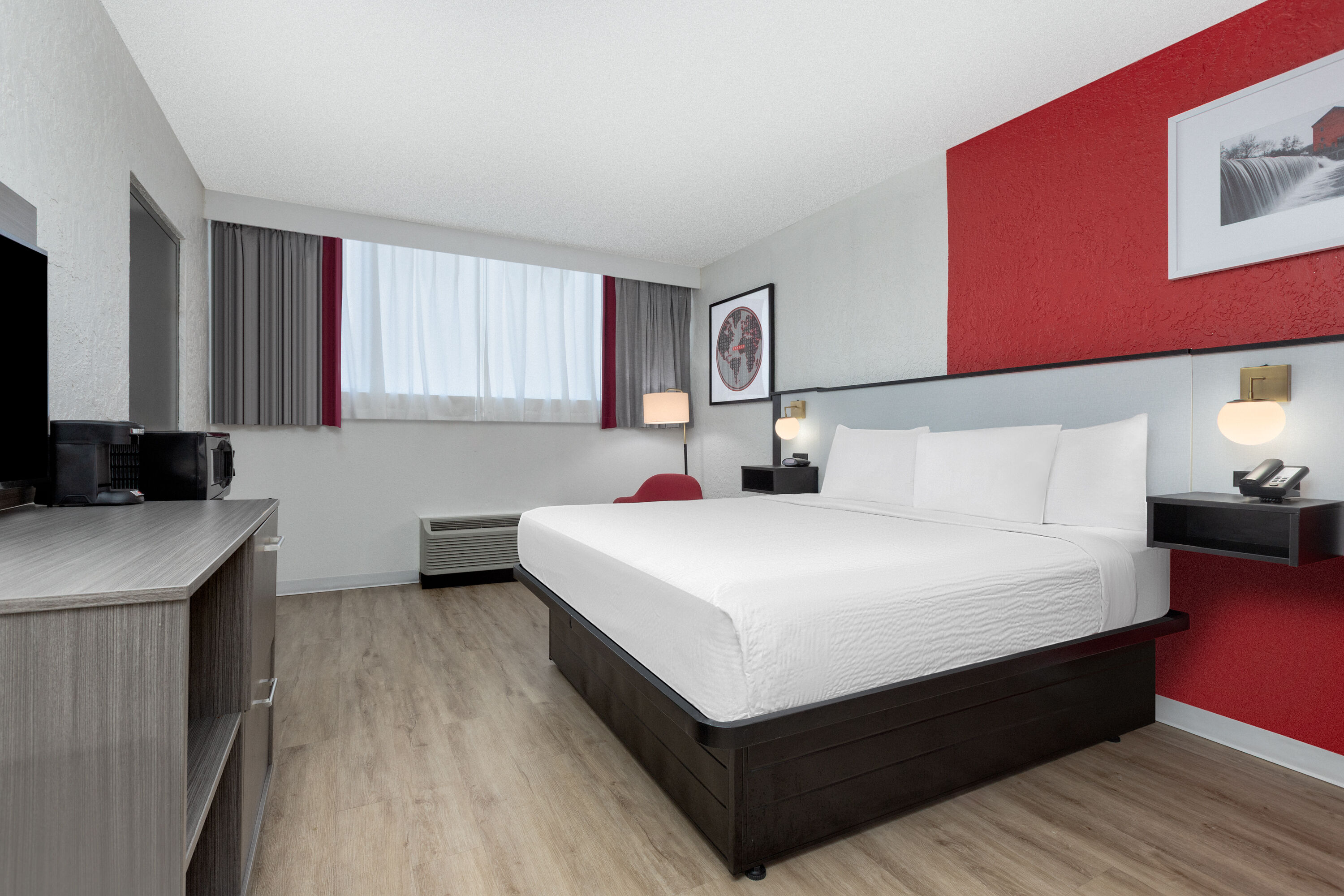 Guest room at the Ramada by Wyndham Tulsa/Broken Arrow in Broken Arrow, Oklahoma