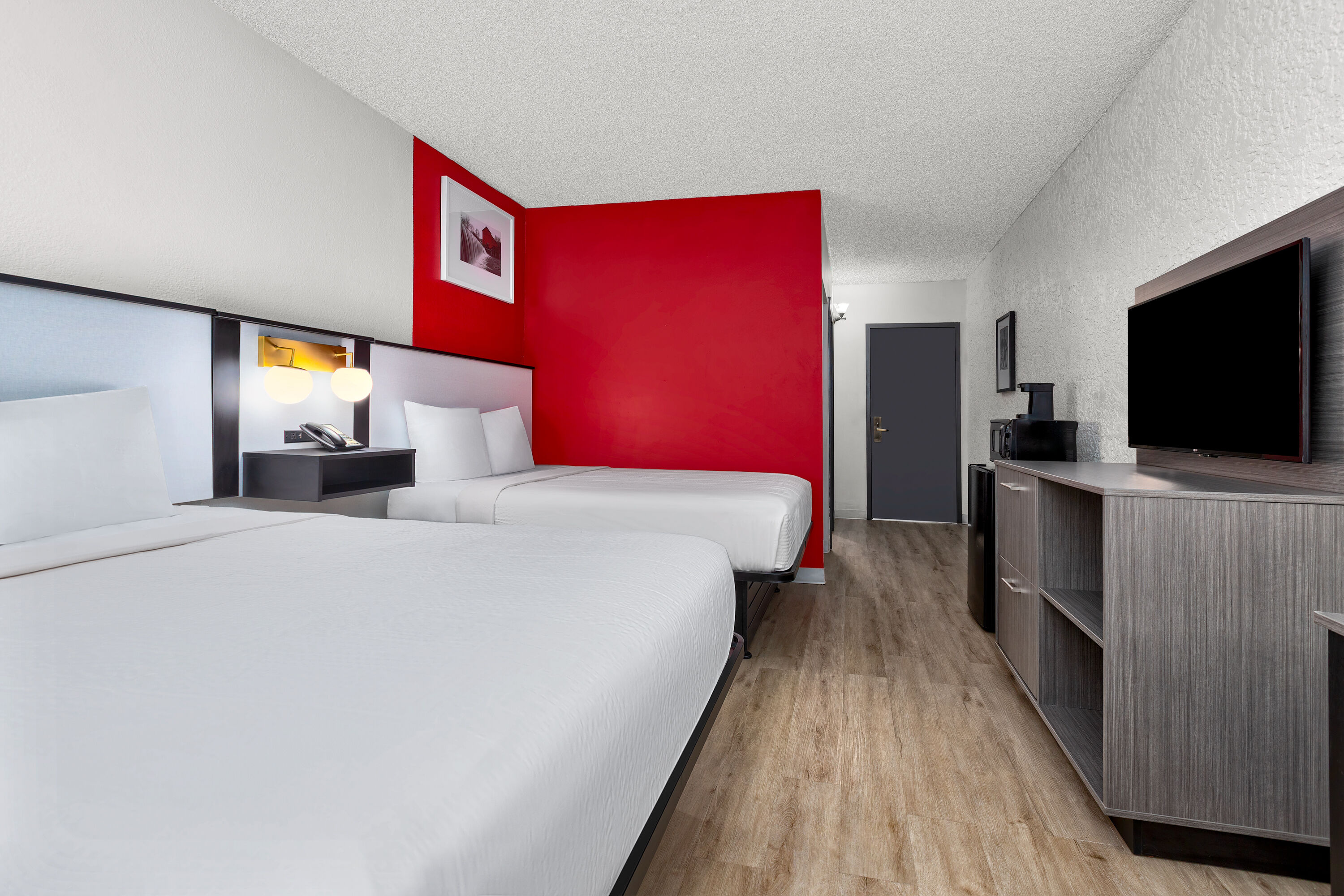 Guest room at the Ramada by Wyndham Tulsa/Broken Arrow in Broken Arrow, Oklahoma