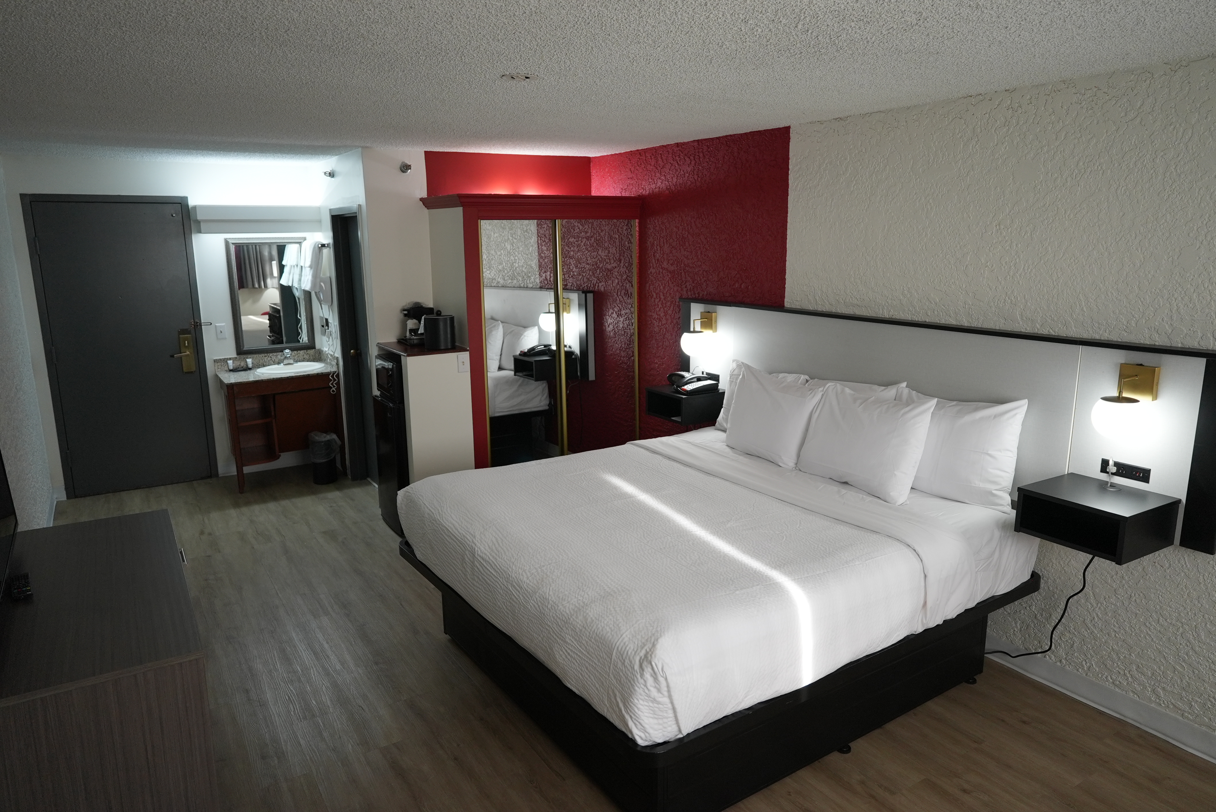 Guest room at the Ramada by Wyndham Tulsa Broken Arrow in Broken Arrow, Oklahoma
