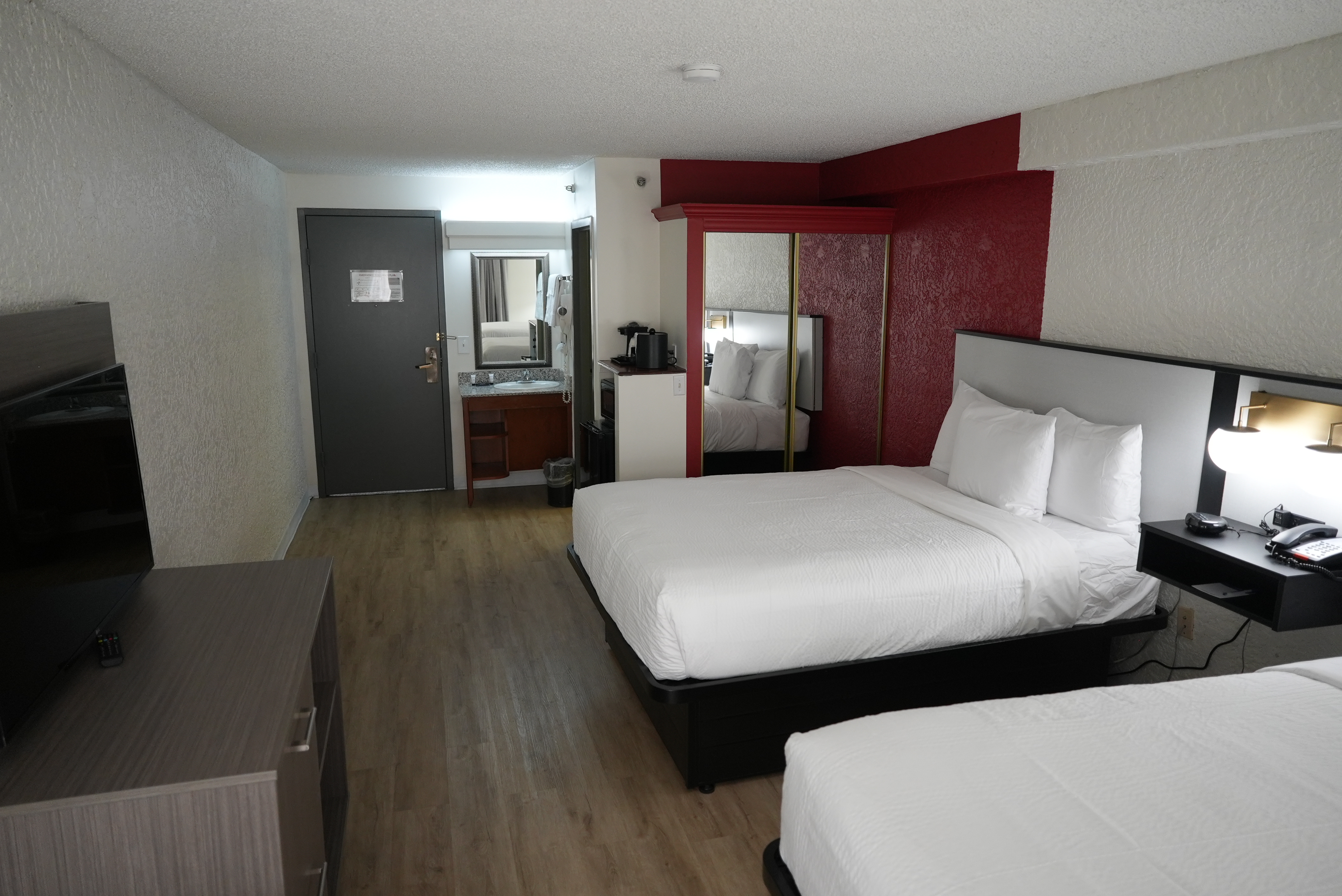 Guest room at the Ramada by Wyndham Tulsa Broken Arrow in Broken Arrow, Oklahoma