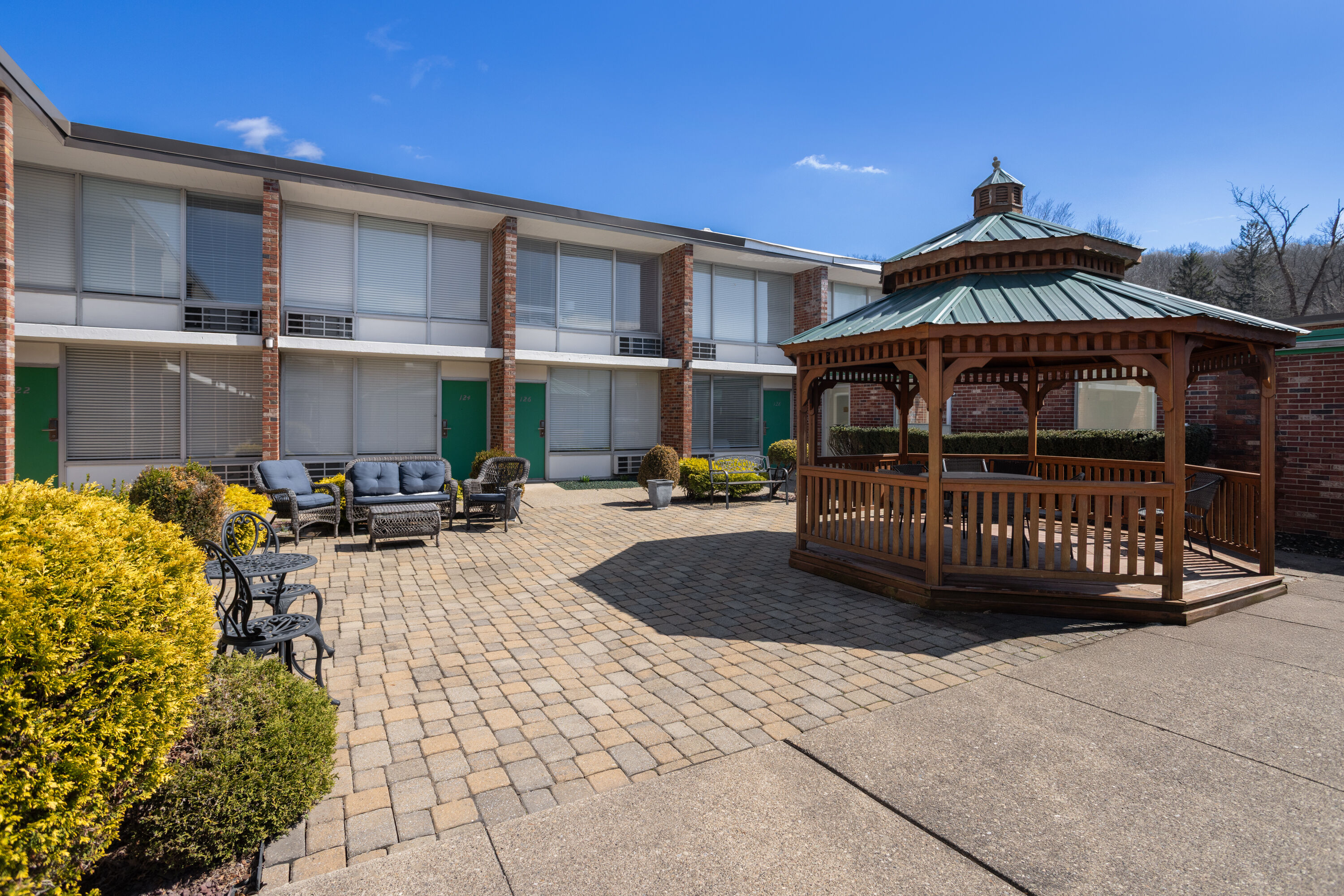 Courtyard at Ramada by Wyndham Butler/Tesla Biohealing Resort in Butler, Pennsylvania