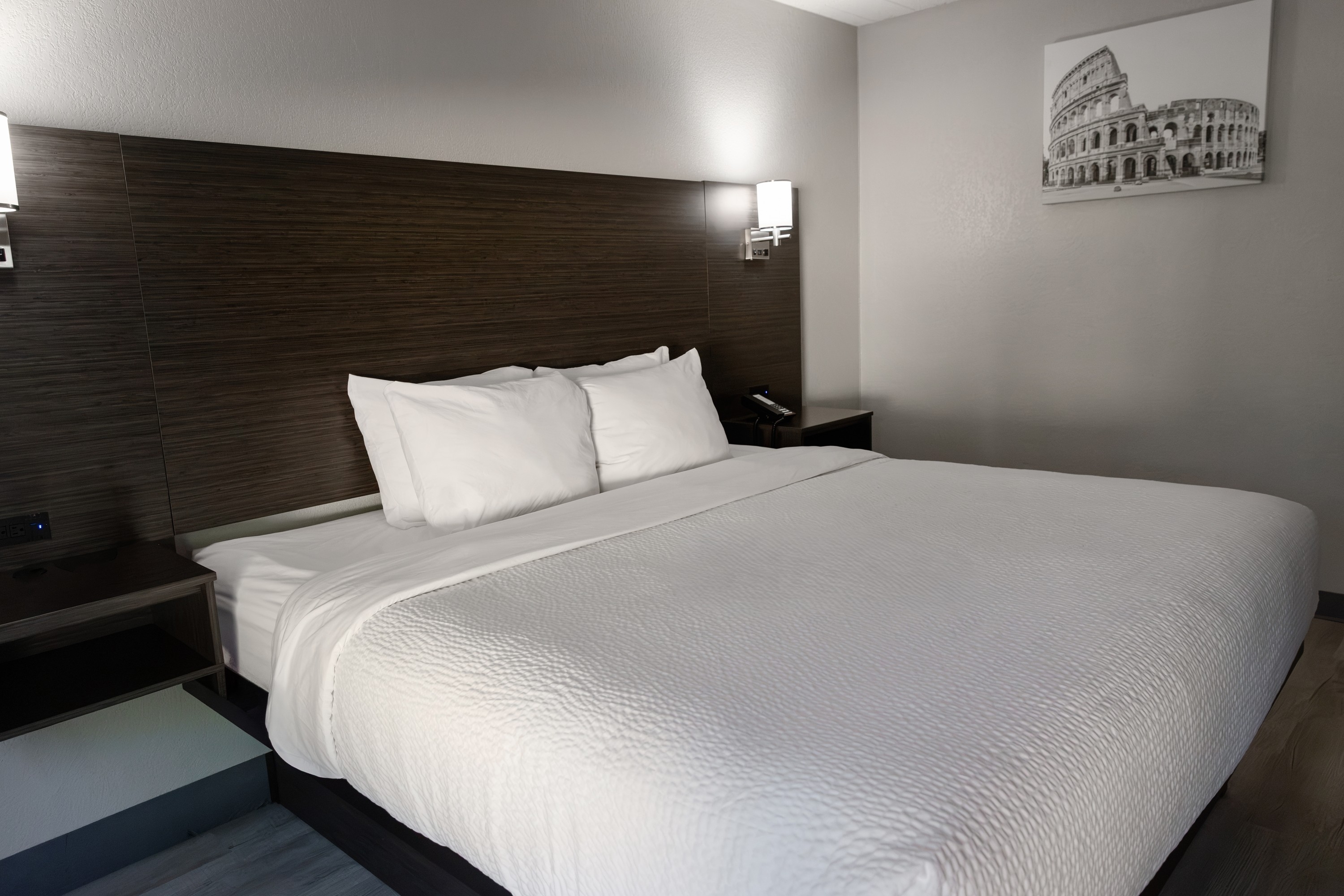 Guest room at the Ramada by Wyndham New Kensington in New Kensington, Pennsylvania
