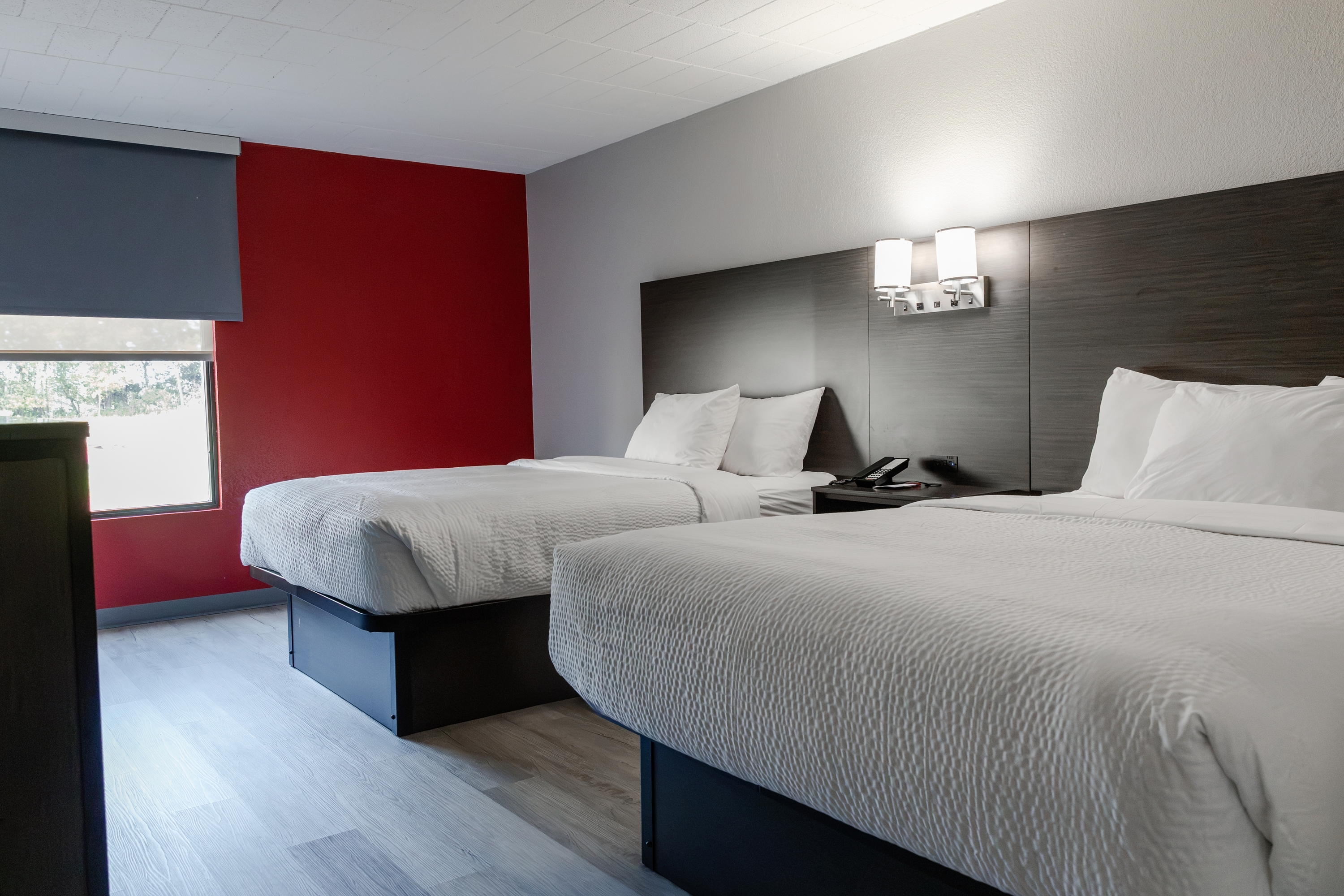 Guest room at the Ramada by Wyndham New Kensington in New Kensington, Pennsylvania