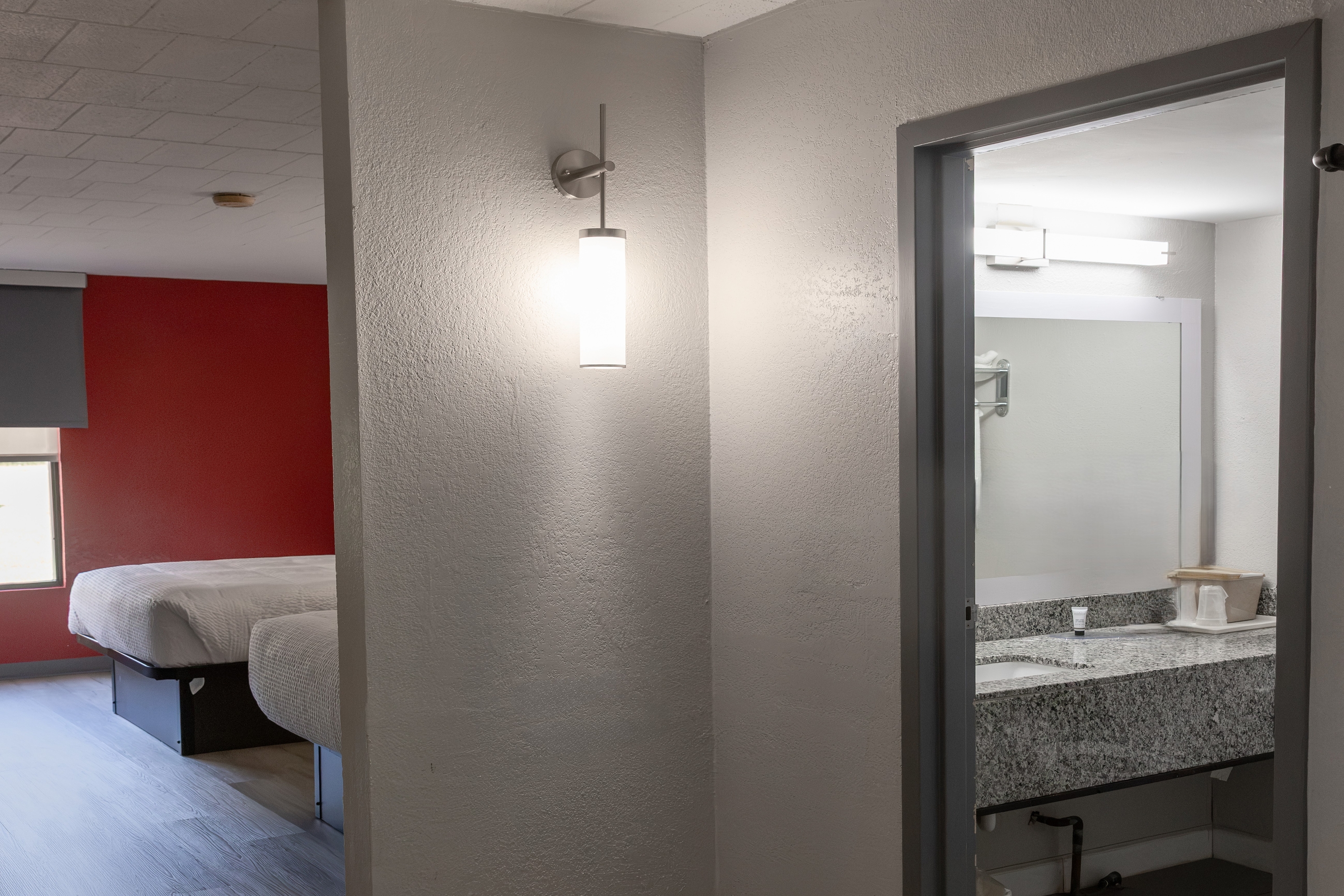 Guest room at the Ramada by Wyndham New Kensington in New Kensington, Pennsylvania