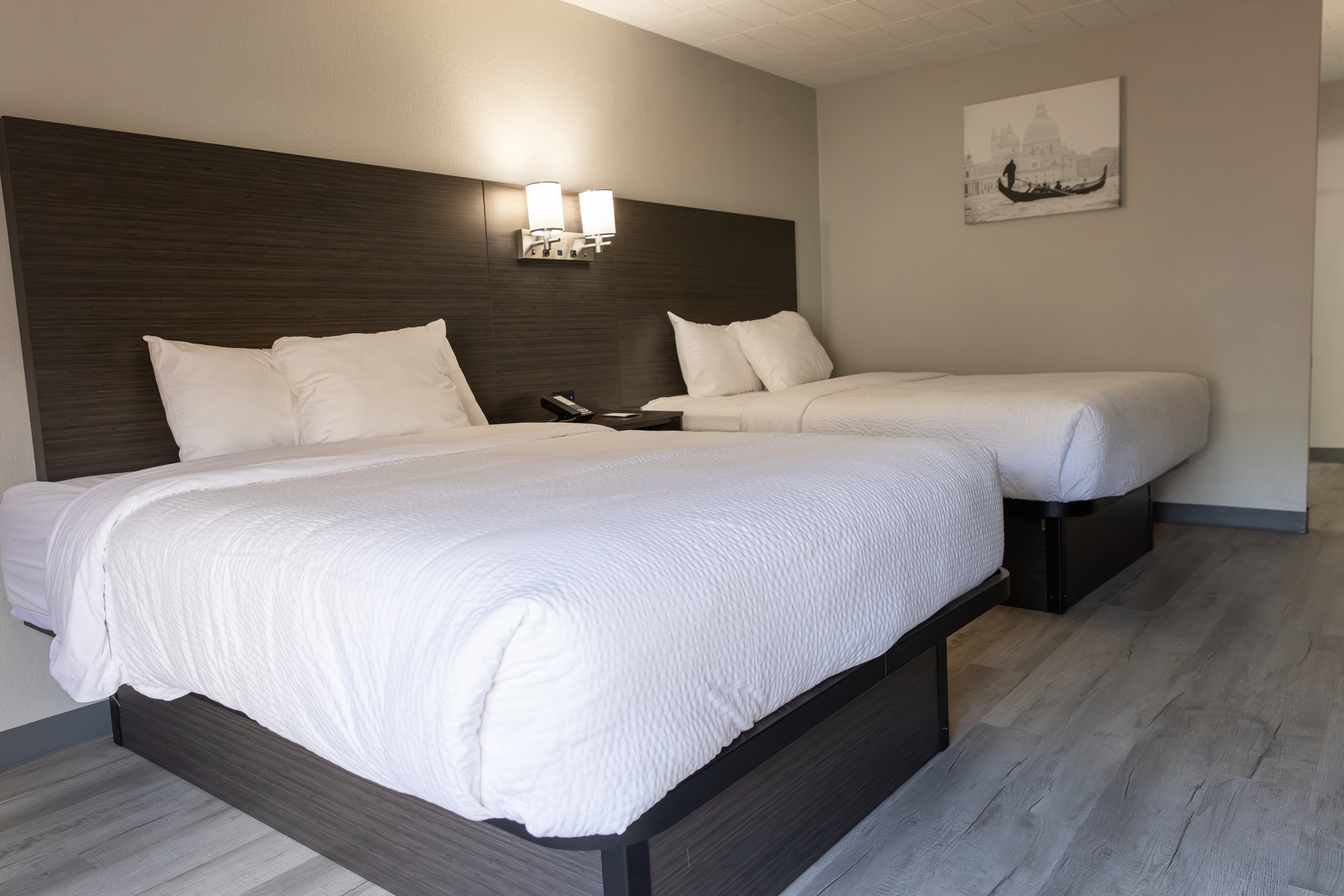 Guest room at the Ramada by Wyndham New Kensington in New Kensington, Pennsylvania