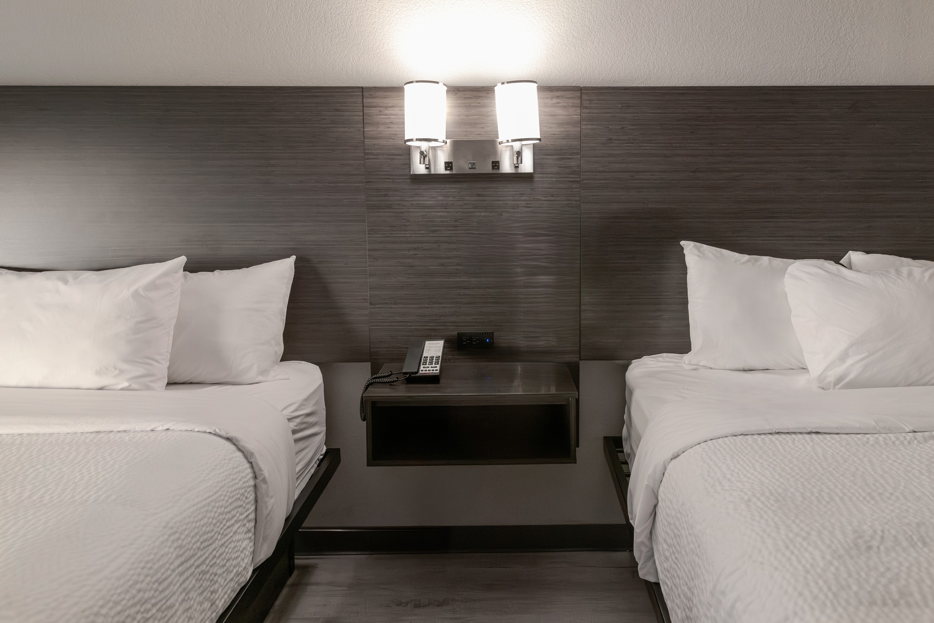 Guest room at the Ramada by Wyndham New Kensington in New Kensington, Pennsylvania