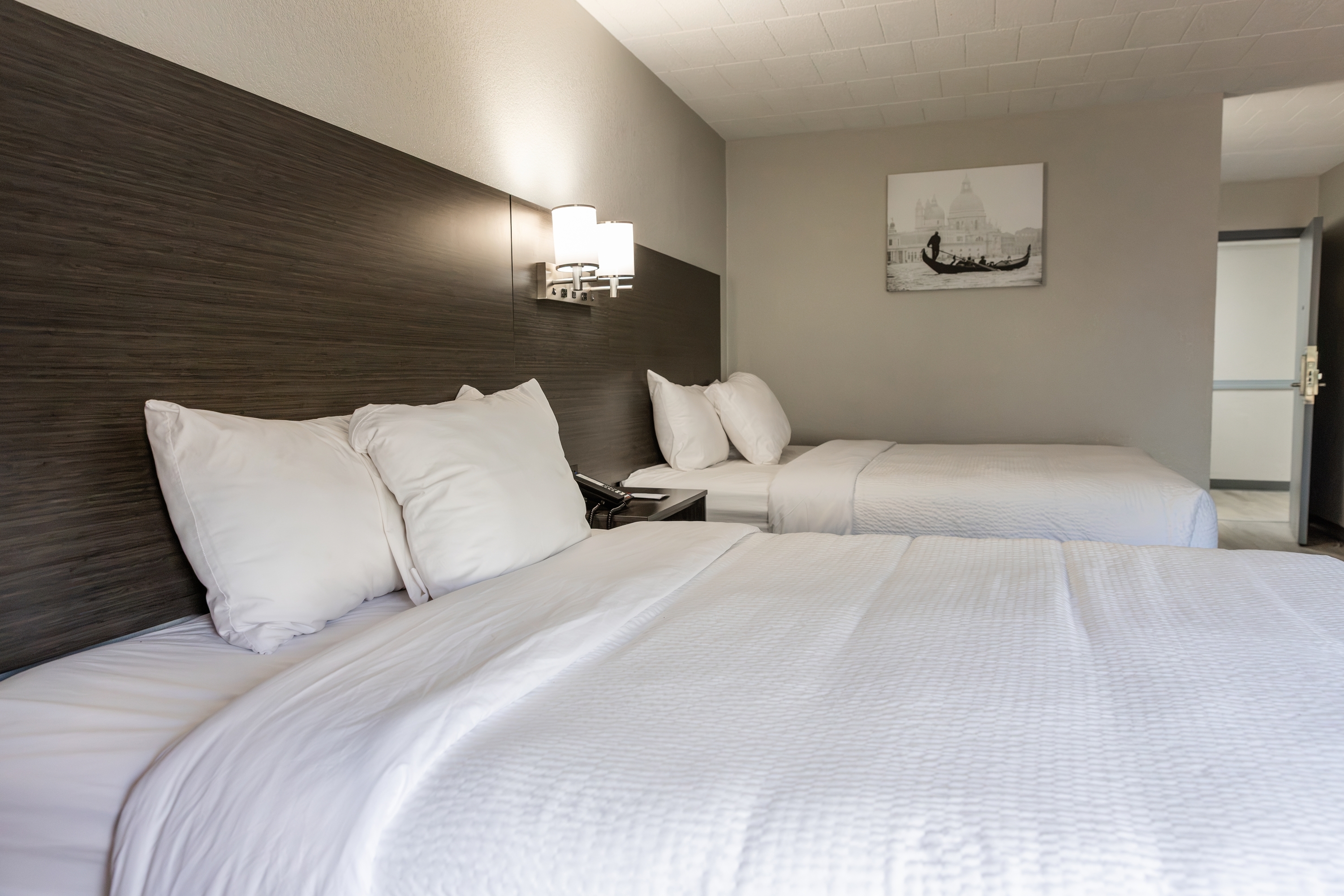 Guest room at the Ramada by Wyndham New Kensington in New Kensington, Pennsylvania