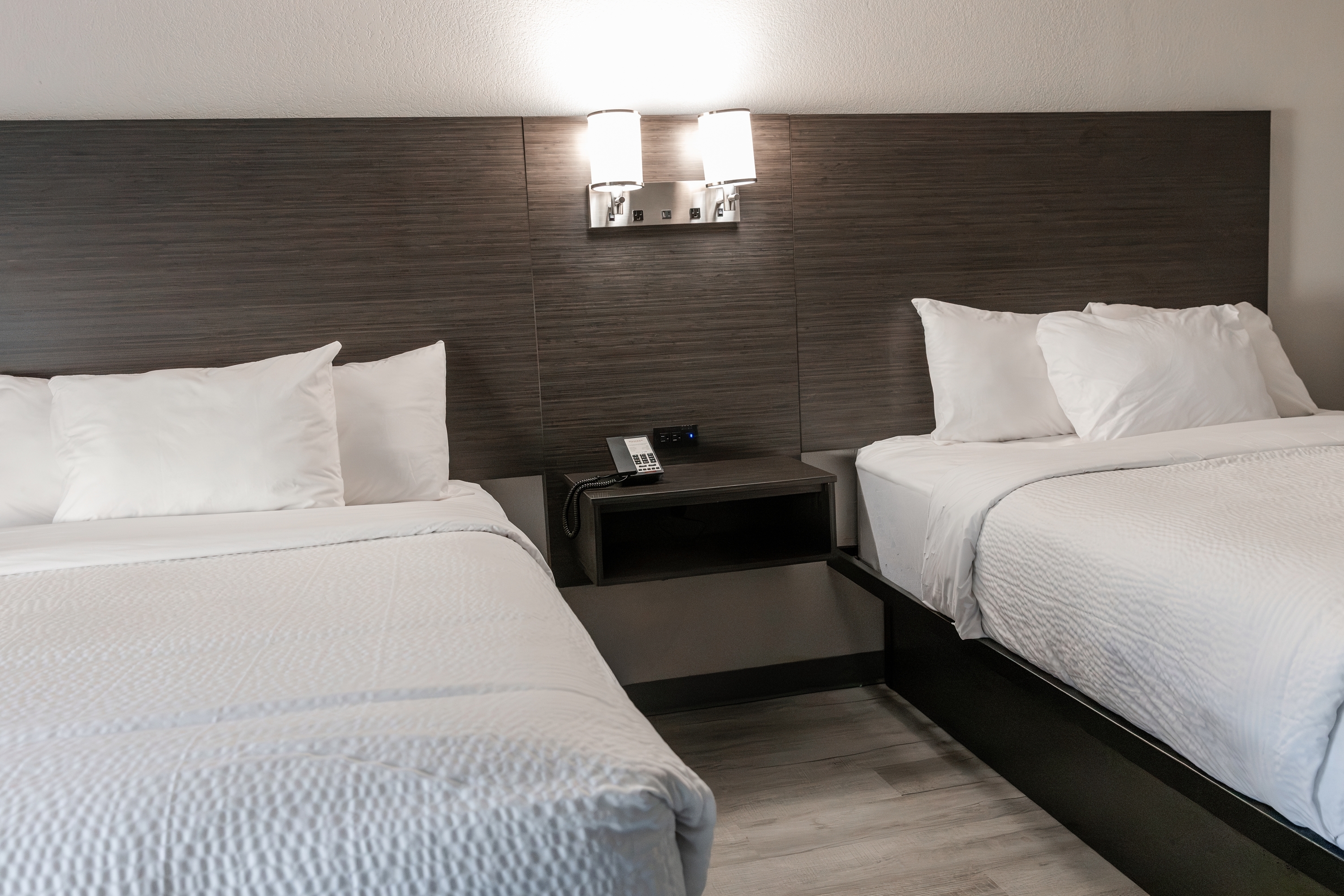 Guest room at the Ramada by Wyndham New Kensington in New Kensington, Pennsylvania
