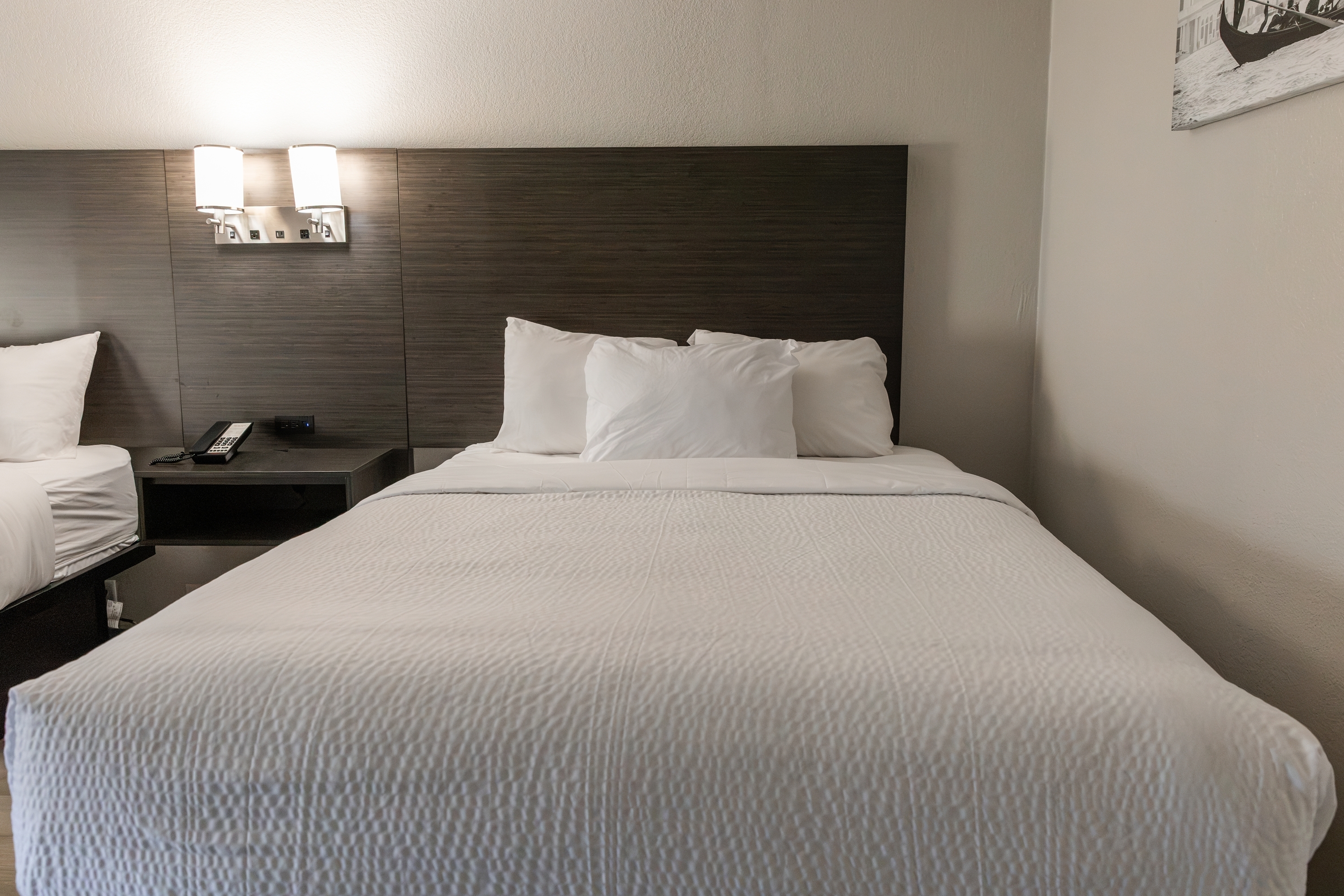 Guest room at the Ramada by Wyndham New Kensington in New Kensington, Pennsylvania