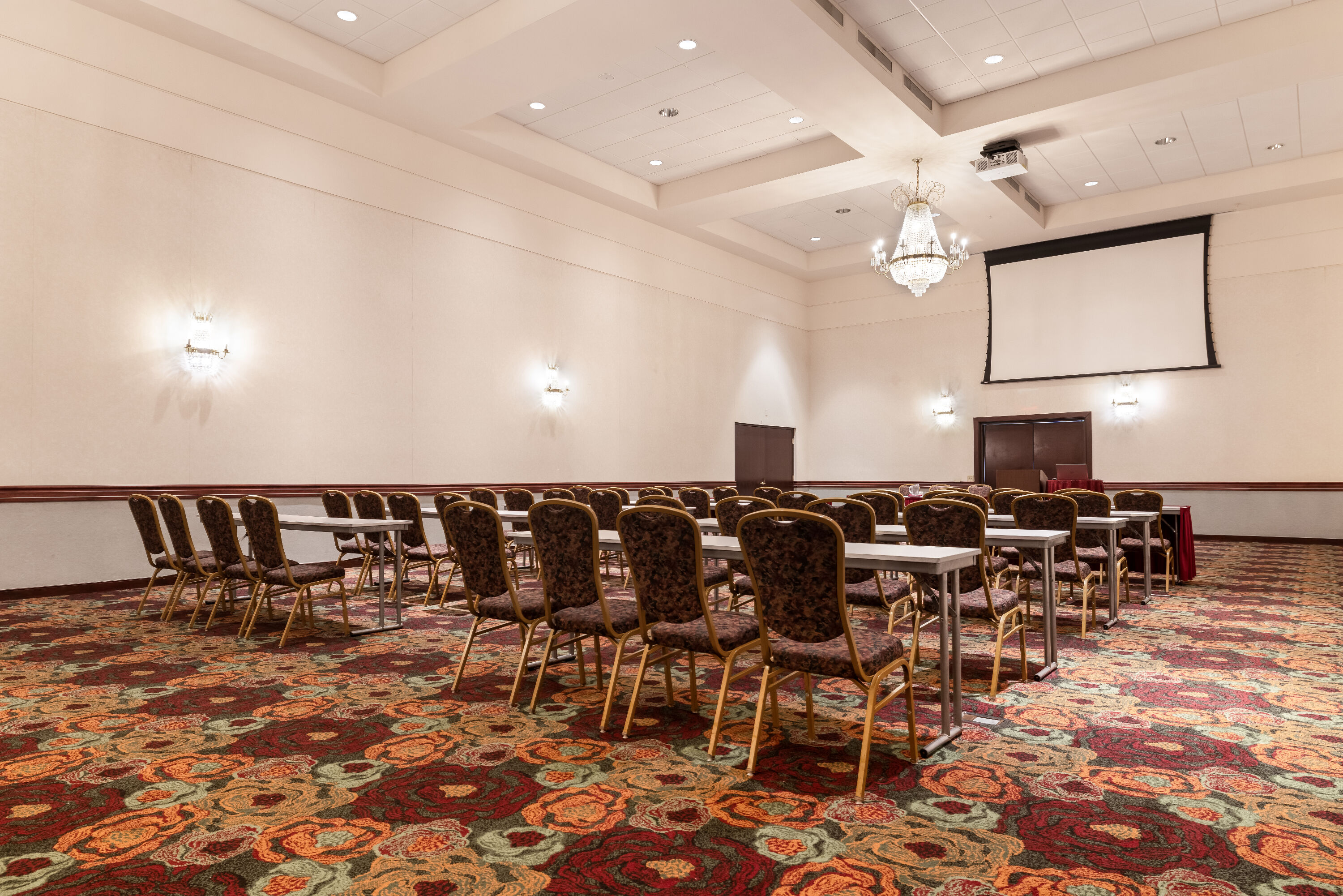 Classroom meeting room at Ramada by Wyndham State College Hotel & Conference Center in State College, Pennsylvania