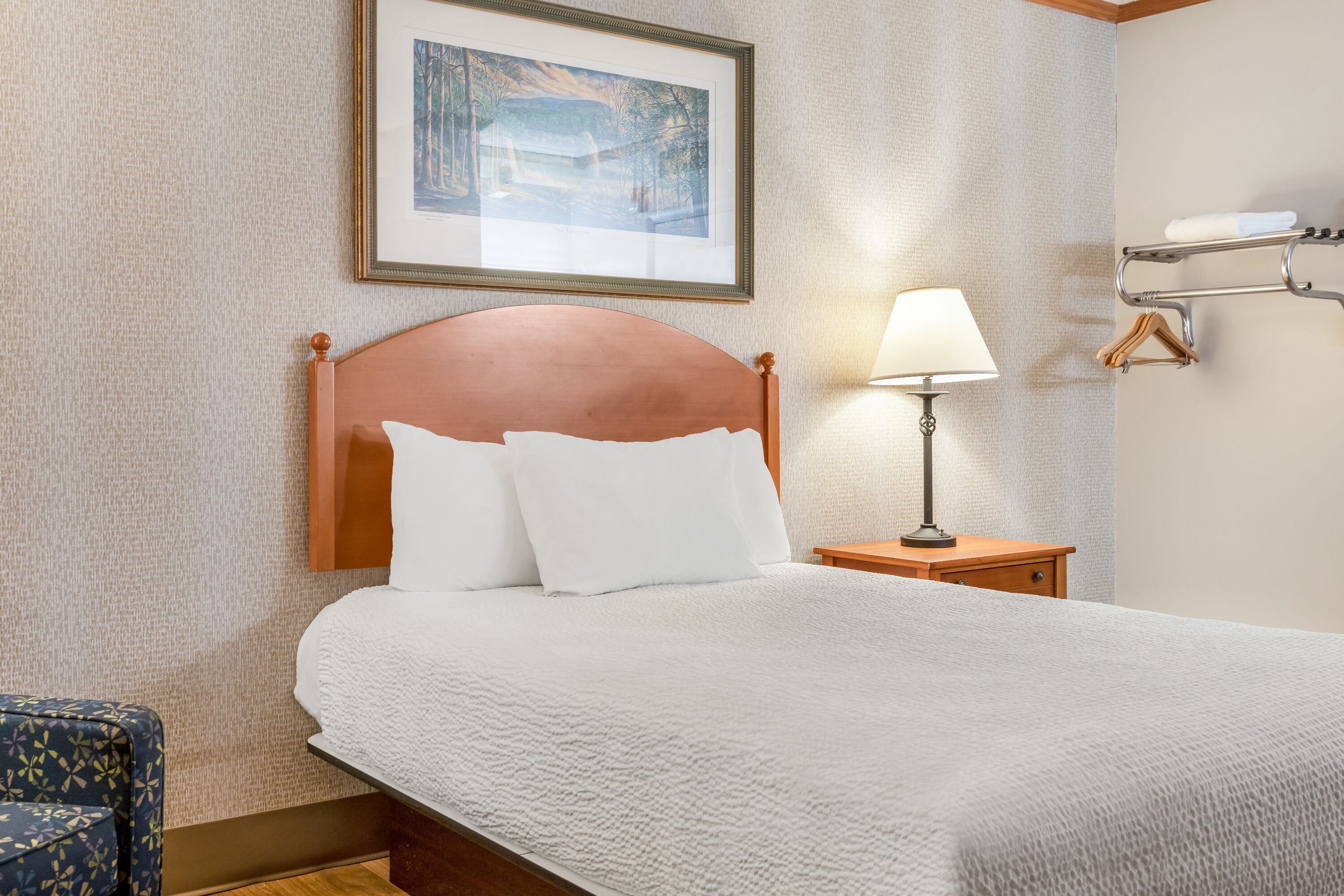 Double bed guest room at the Ramada by Wyndham State College Hotel & Conference Center in State College, Pennsylvania