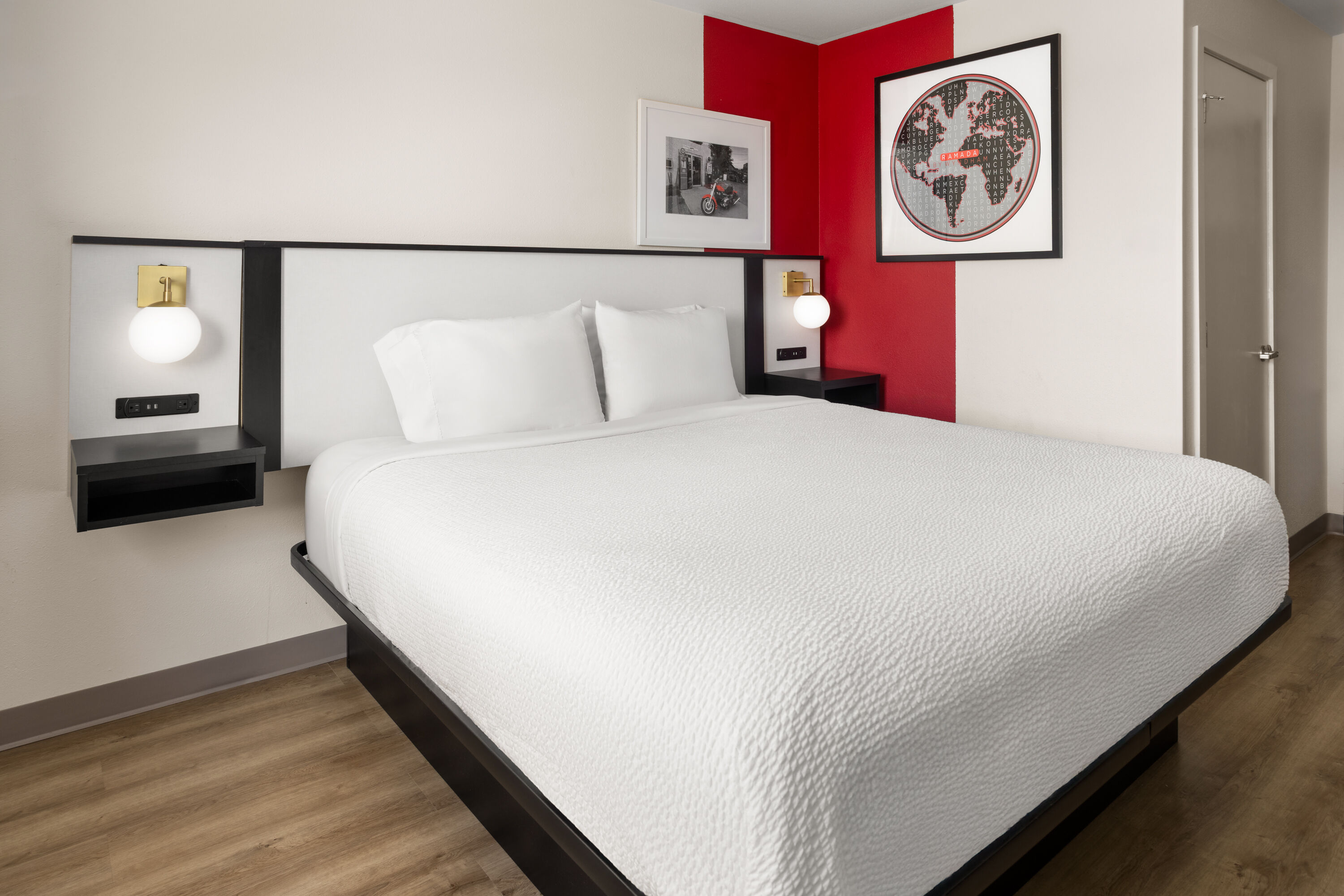 Guest room at the Ramada by Wyndham York Harrisburg Hershey in York, Pennsylvania